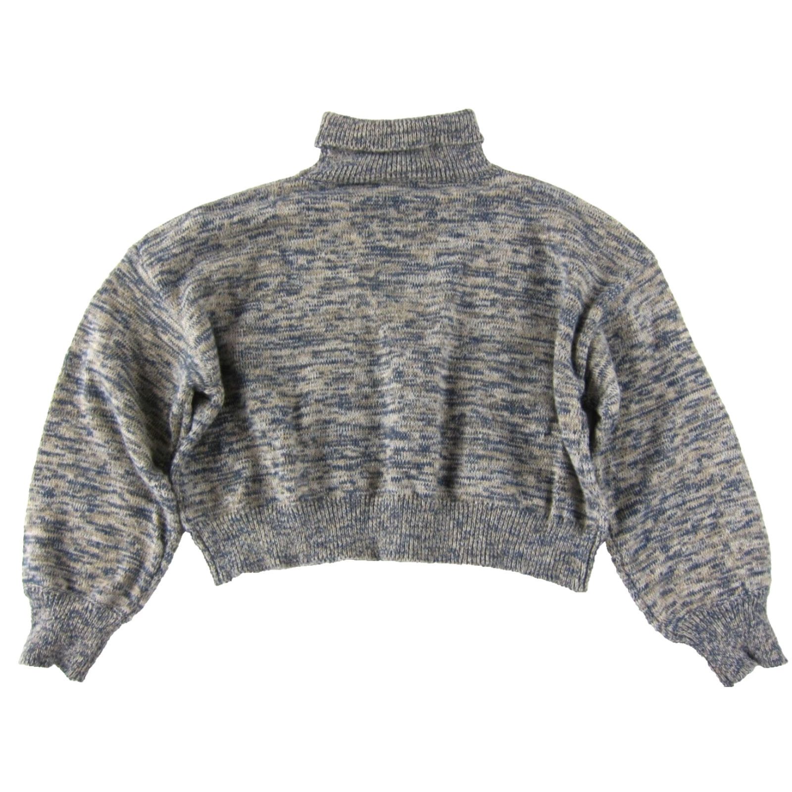 Vintage VINTAGE NWT Sage The Label Navy Blue Brown Knit Shelby Turtleneck Pullover Sweater Large Size L / US 10 / IT 46 - 2 Thumbnail
