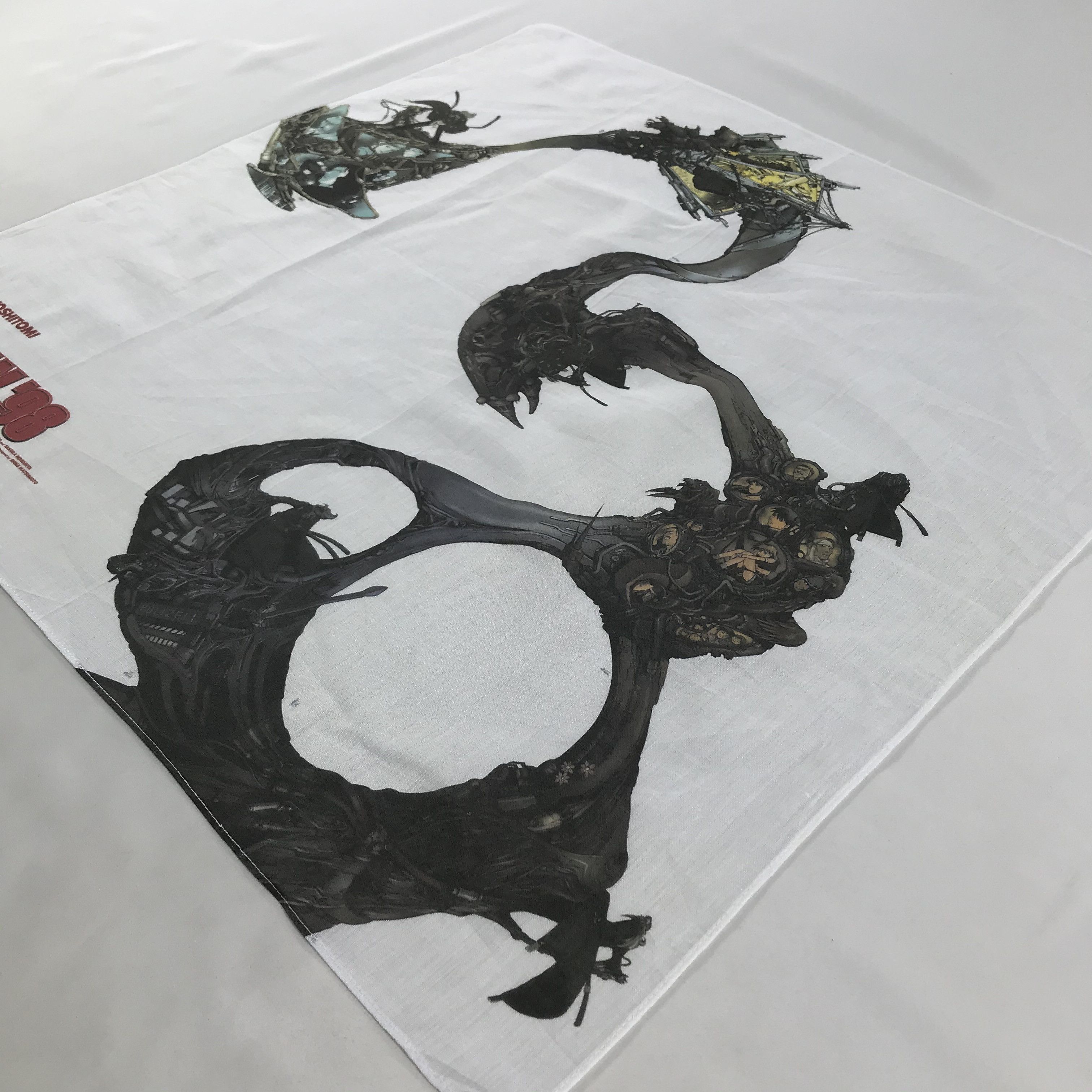 Anime × Vintage Eat Man Anime Bandana / Handkerchief / Neckerchief - S1929 Size ONE SIZE - 2 Thumbnail