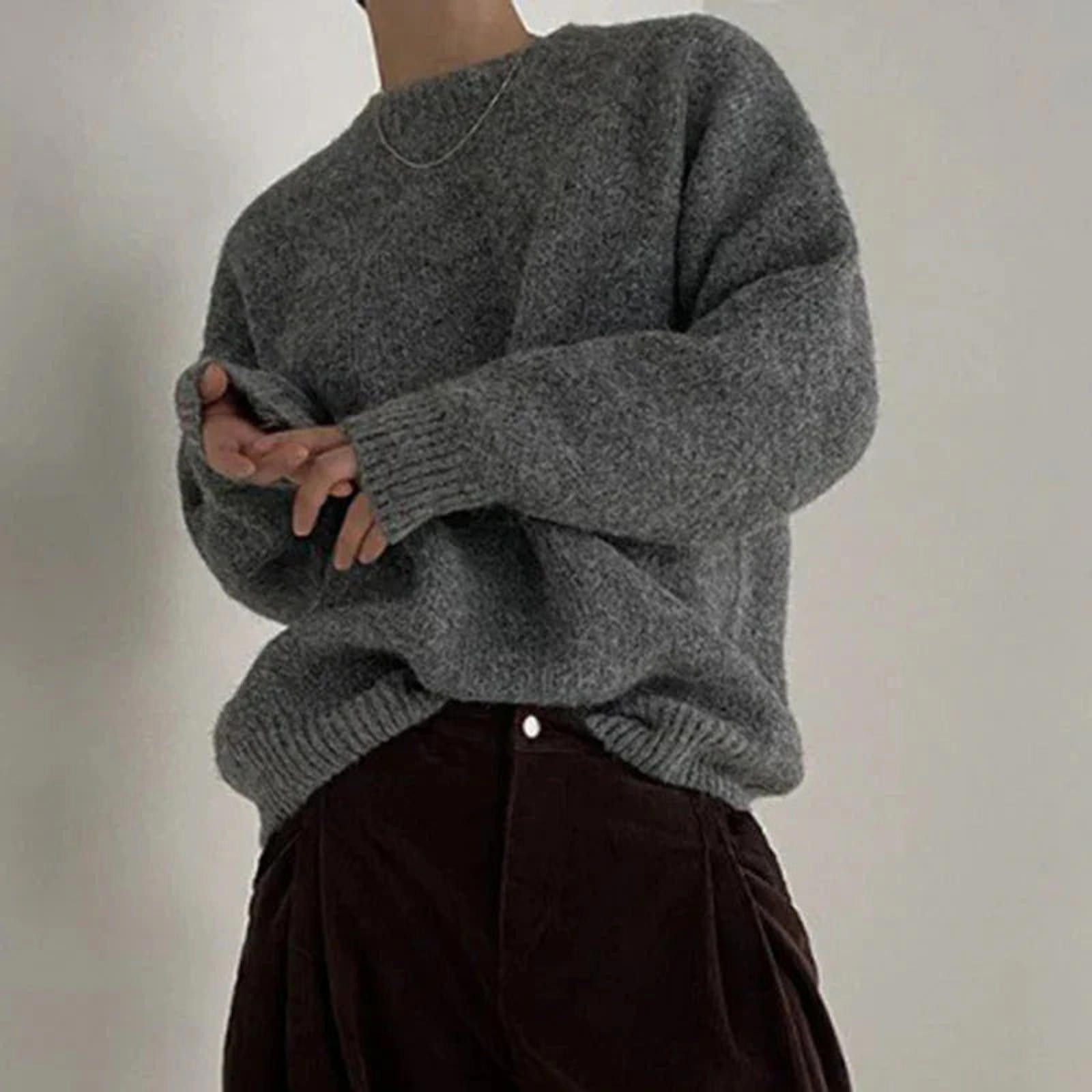 Vintage Autumn Knit Crew Neck Sweater Size US M / EU 48-50 / 2 - 4 Thumbnail