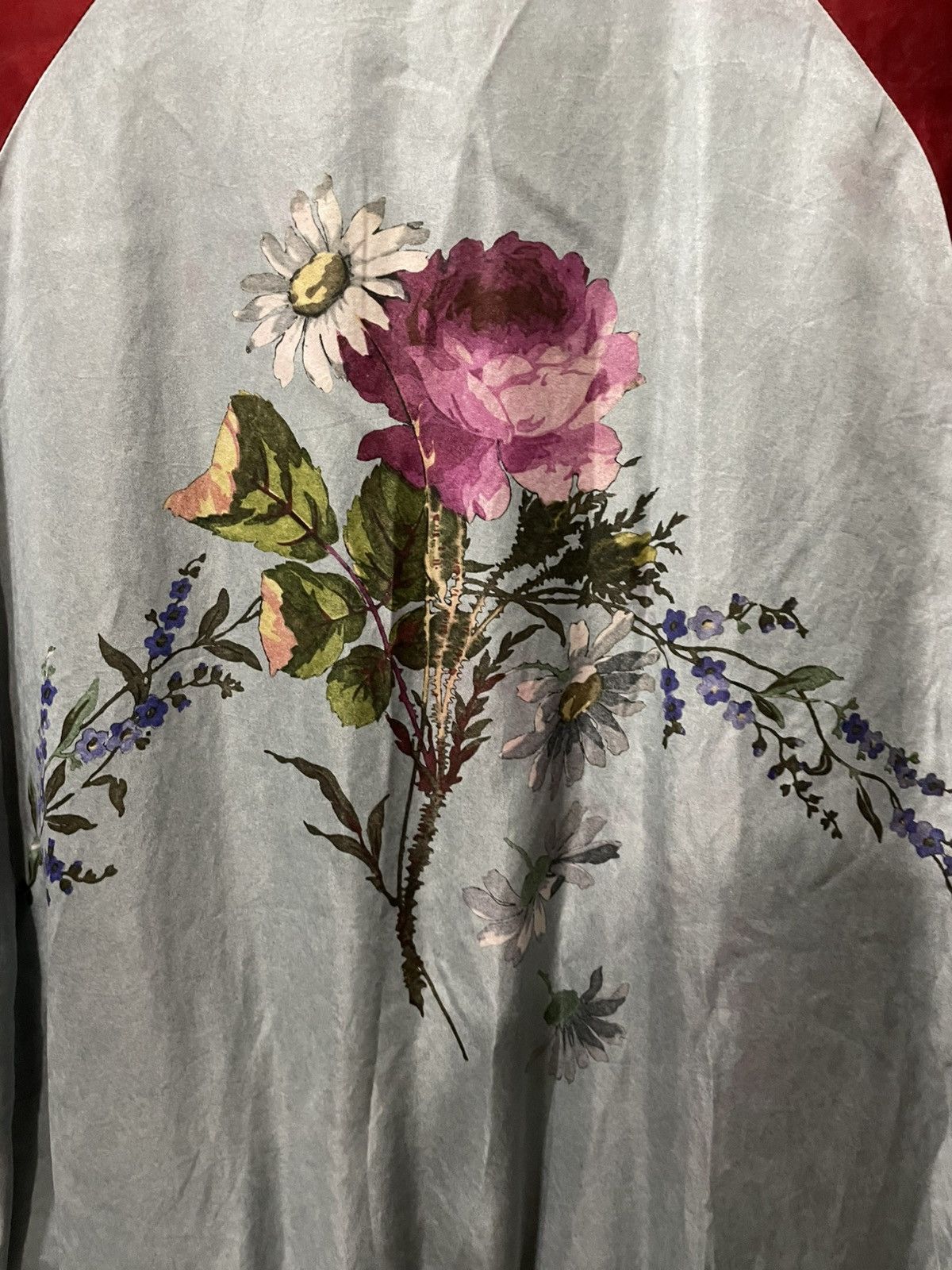 Gucci Gucci L’Aveugle Par Amour Silk Bomber Jacket 450924 Z401E Size US XL / EU 56 / 4 - 8 Thumbnail