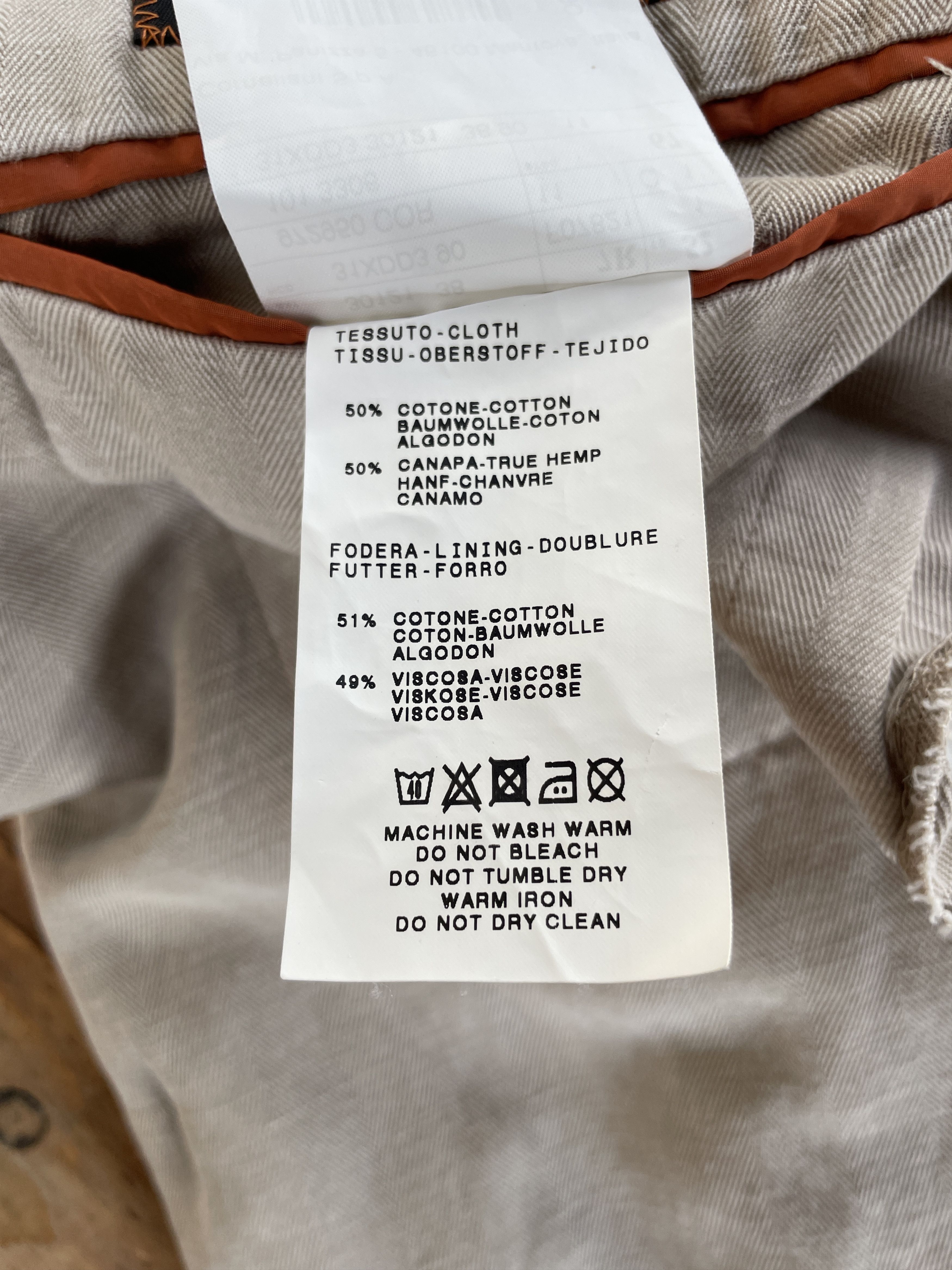 Corneliani Corneliani ID Unlined Garment Dyed Cotton Hemp Sport Coat Size 42R - 14 Thumbnail