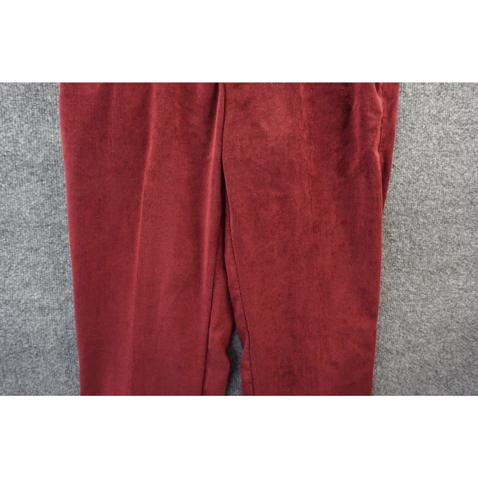 Peter Millar Pants Mens Red Size 34 Corduroy Nanoluxe Flat Front Straight Leg