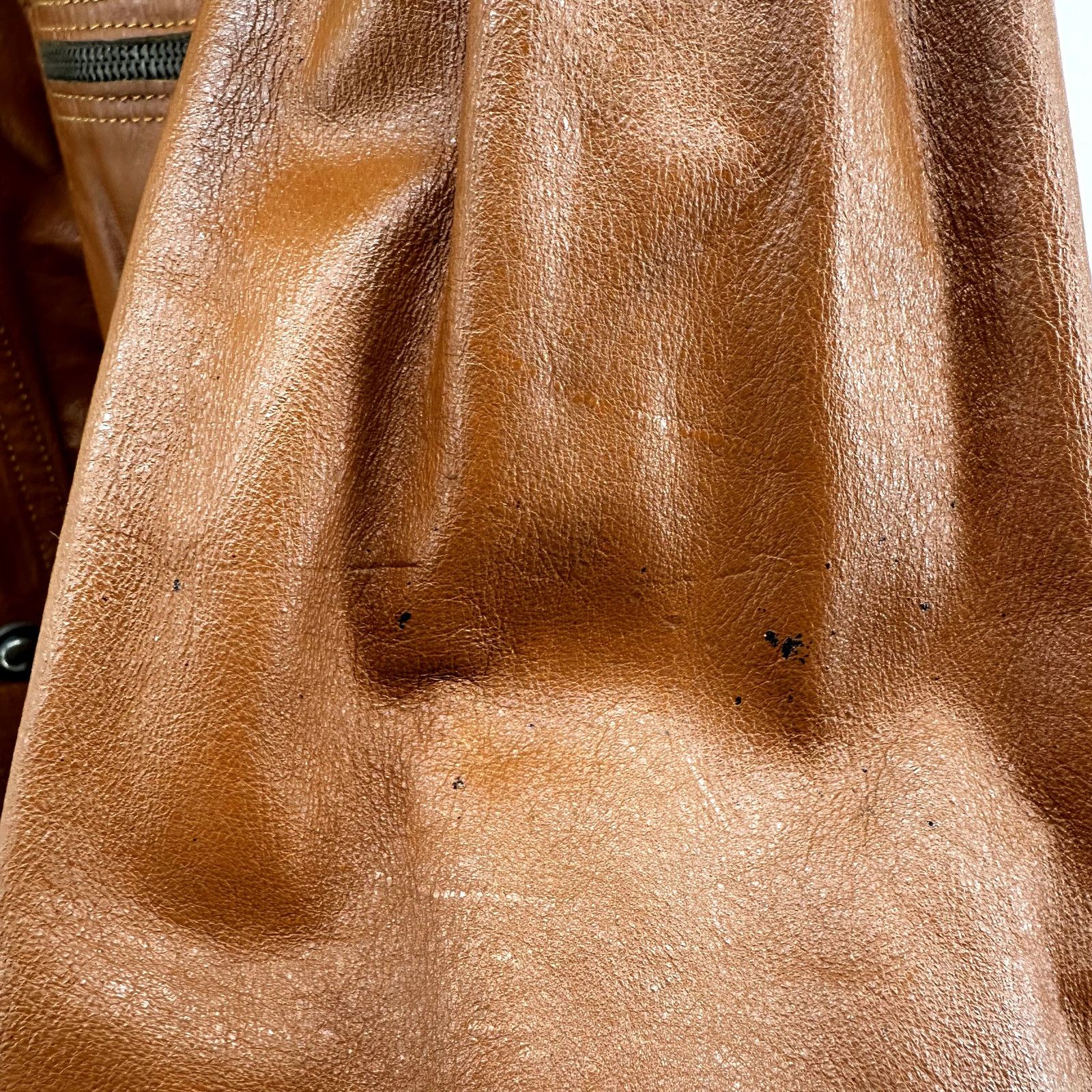 Vintage VTG Areitio Leather Button Up Jacket '70s Collared Zip XL Size XL / US 12-14 / IT 48-50 - 9 Thumbnail