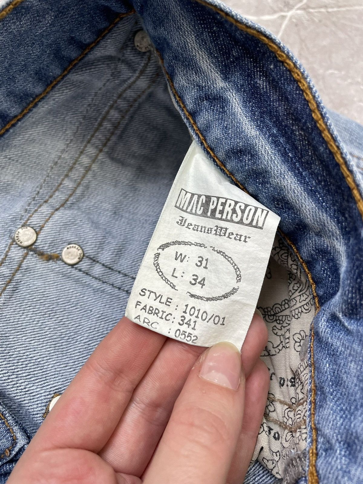 Tornado Mart baggy cargo denim distressed y2k pants tornado mart style Size US 31 - 8 Thumbnail