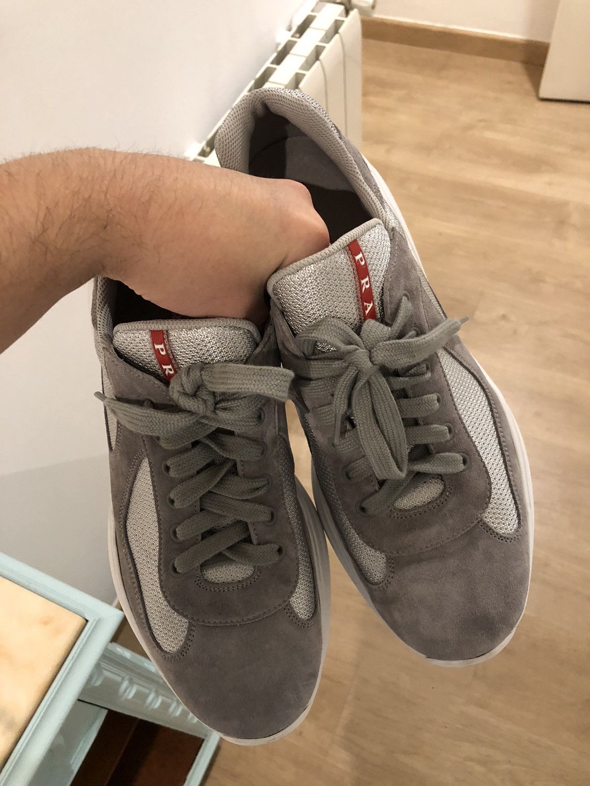 Prada Grey Prada Sneakers for Luna Rossa Size US 9 / EU 42 - 11 Thumbnail
