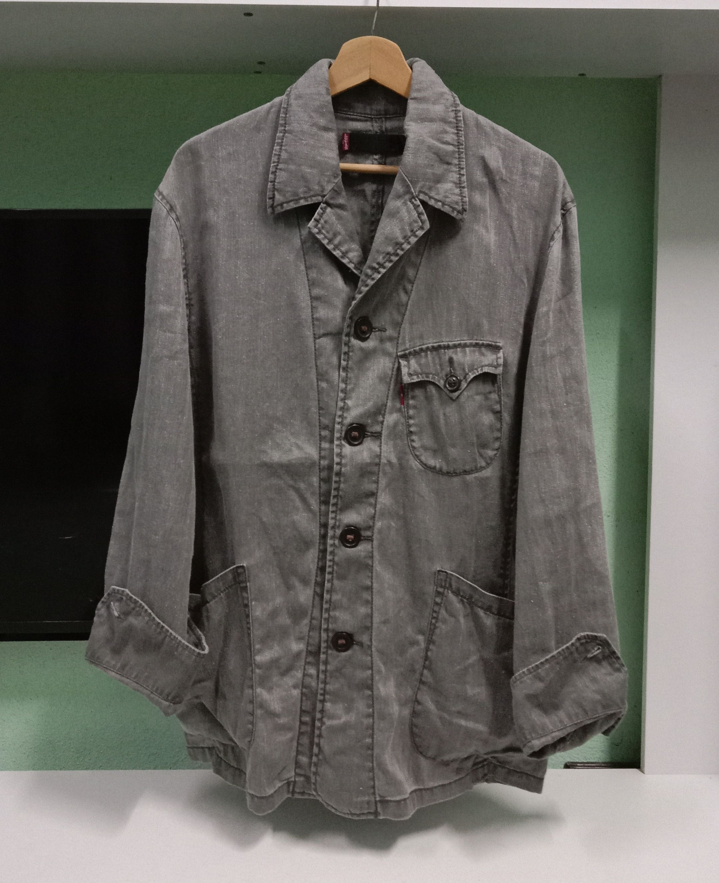 Levi's × Levi's Vintage Clothing × Vintage LEVIS Premium Red Tab Muji Hemp Cotton Jacket Size US M / EU 48-50 / 2 - 3 Thumbnail