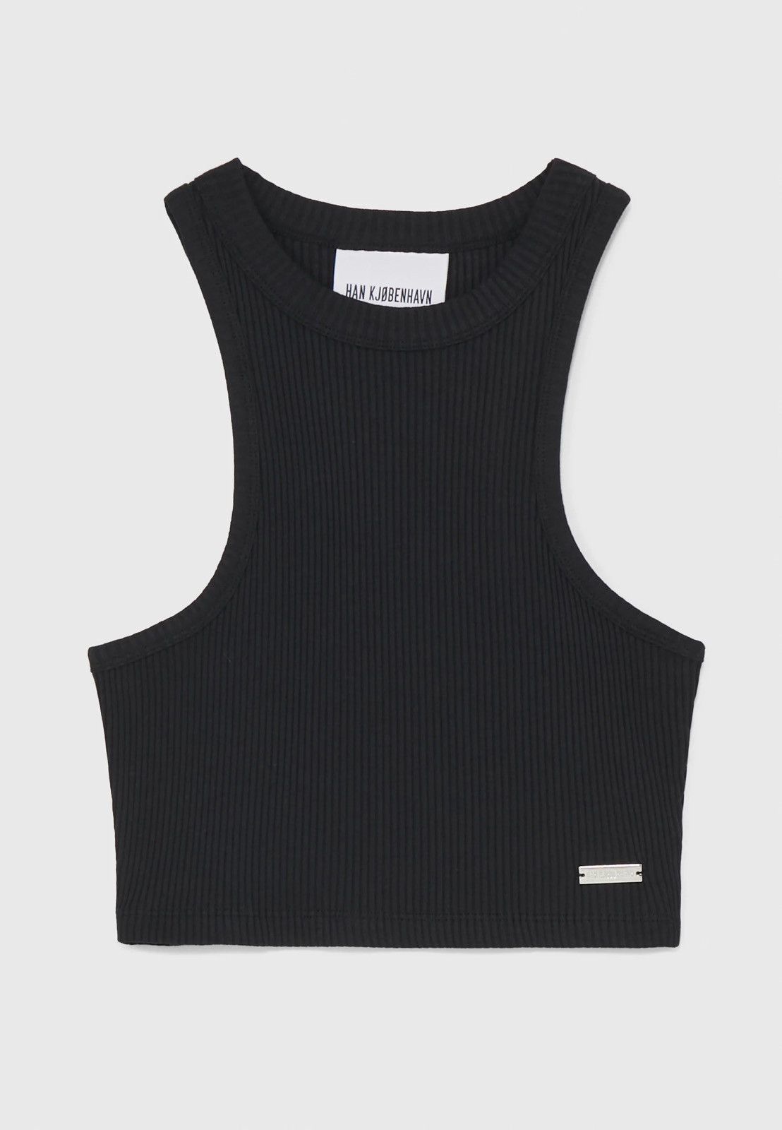 Han Kjobenhavn !DS! SS23 Han Kjobenhavn Light Ribbed Cropped Racer Top Size L / US 10 / IT 46 - 6 Thumbnail