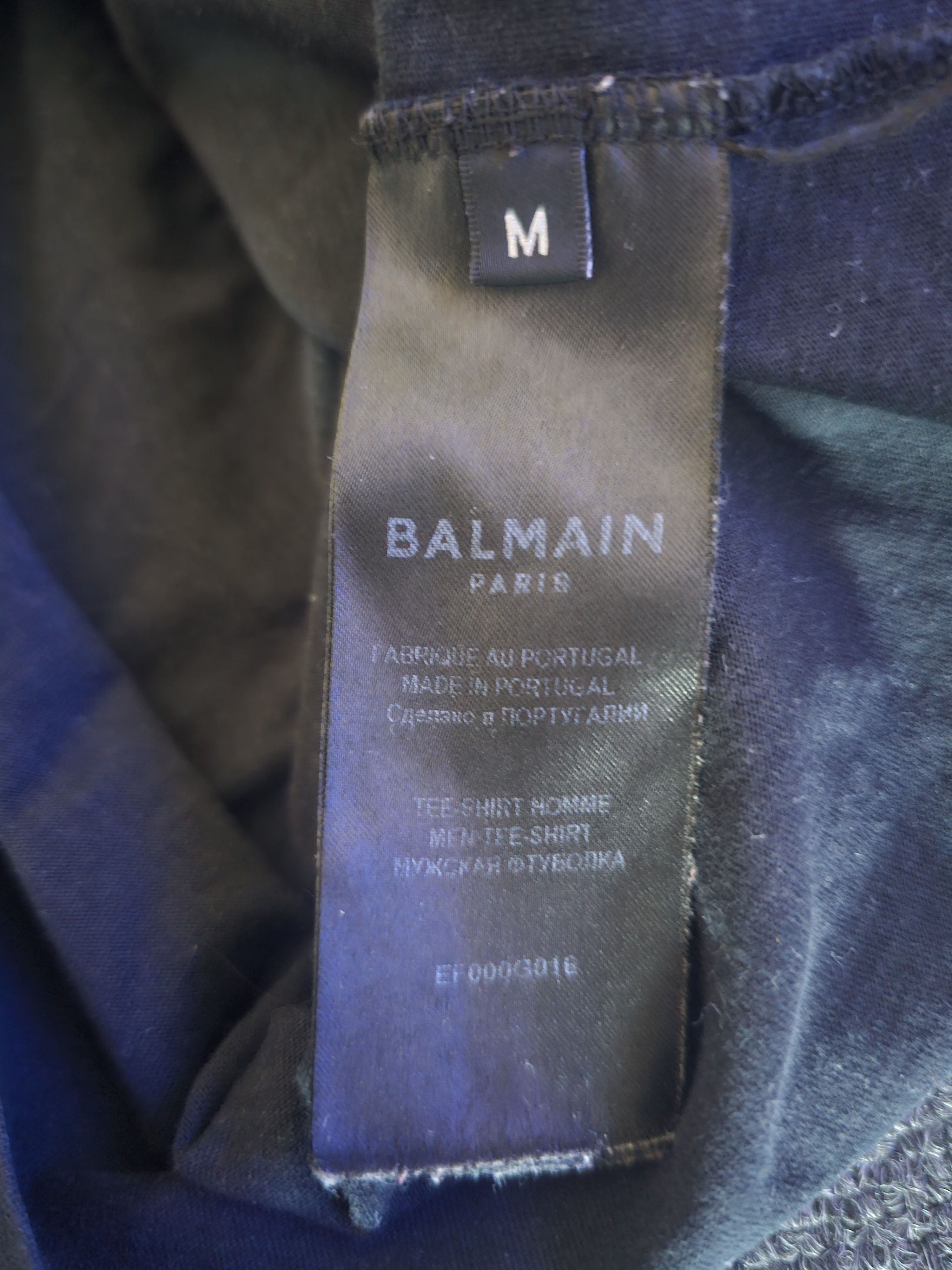 Balmain balmain men's t-shirt size M Size US M / EU 48-50 / 2 - 5 Thumbnail