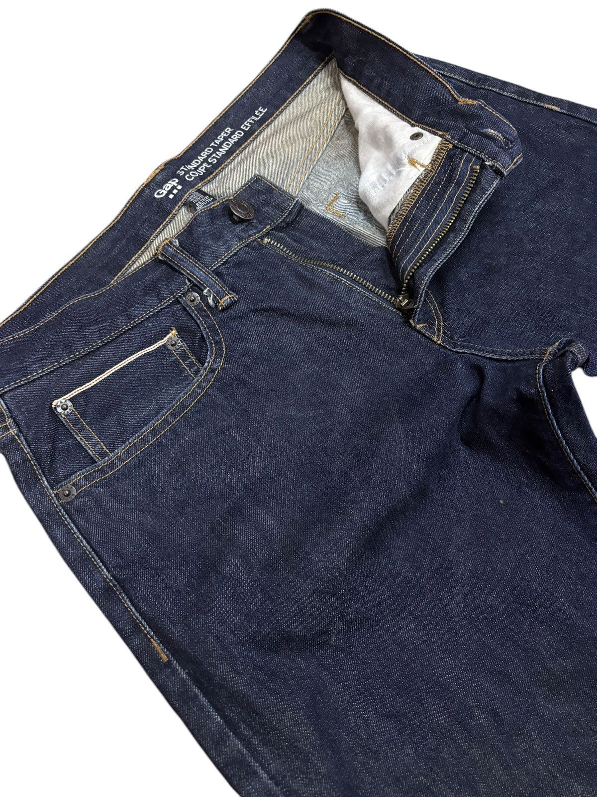 Gap Vintage GAP 1969 Selvedge Raw Jeans Size US 33 - 7 Thumbnail