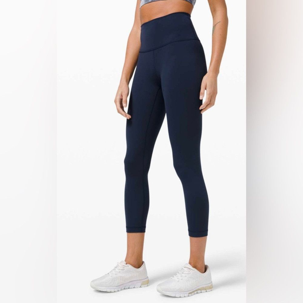 Lululemon Lululemon NWT Wunder Train High-Rise Crop 23" True Navy Wom Size 28" / US 6 / IT 42 - 2 Thumbnail