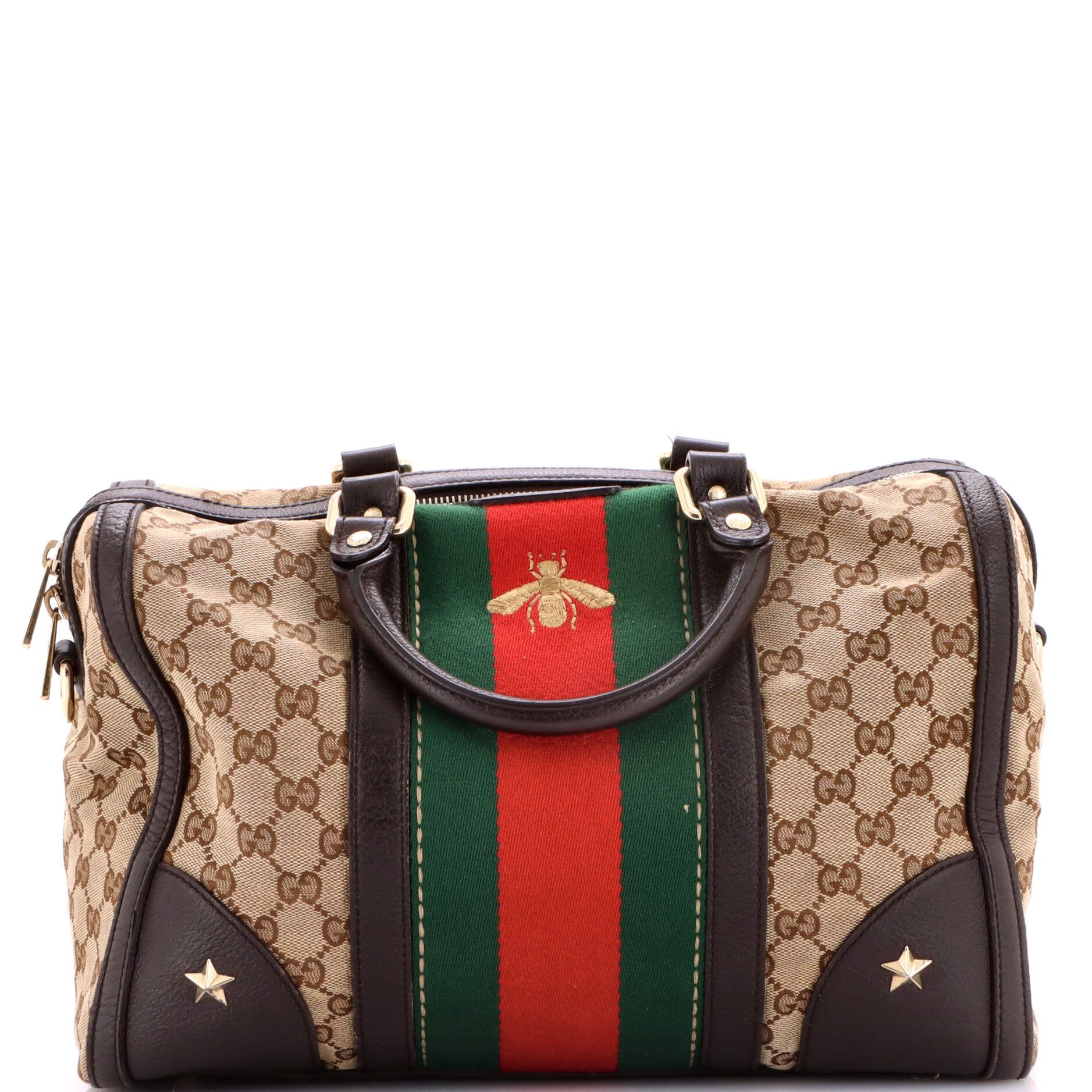 Gucci Vintage Bee Web Boston Bag Size ONE SIZE - 1 Thumbnail