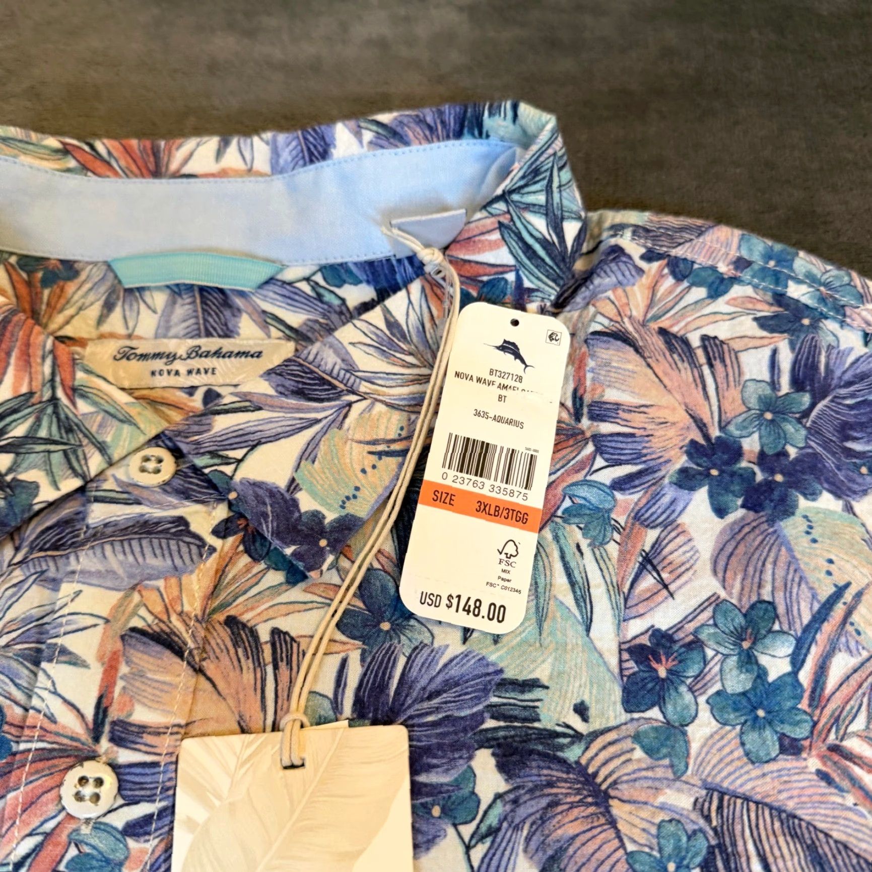 Tommy Bahama Tommy Bahama Nova Wave Mens 3XLB Shirt Long Sleeve Button Down Floral NEW Size US XXL / EU 58 / 5 - 4 Thumbnail