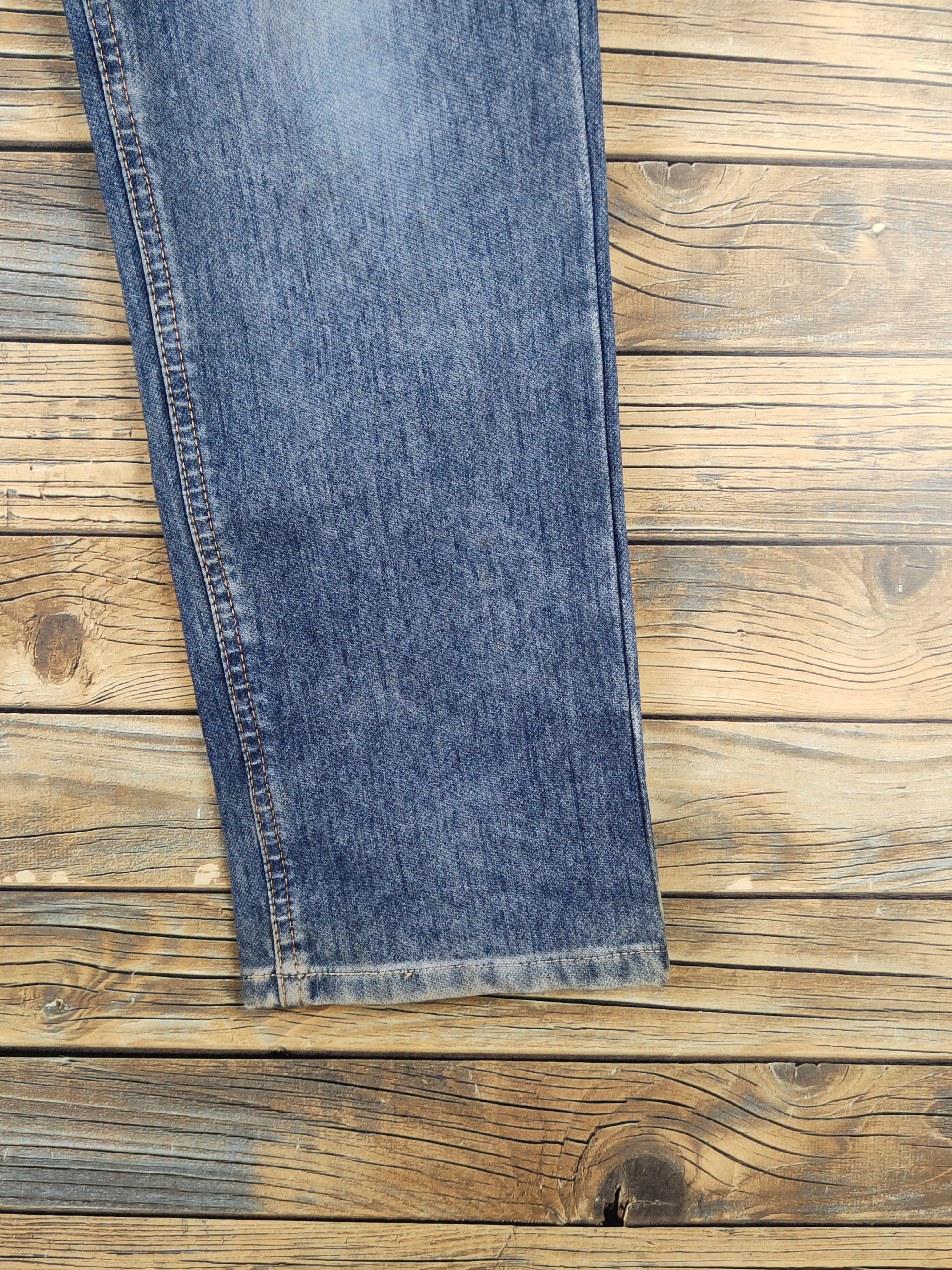 Edwin Edwin Dark Blue Distressed Ripped denim Jeans #W1404 Size US 32 / EU 48 - 7 Thumbnail