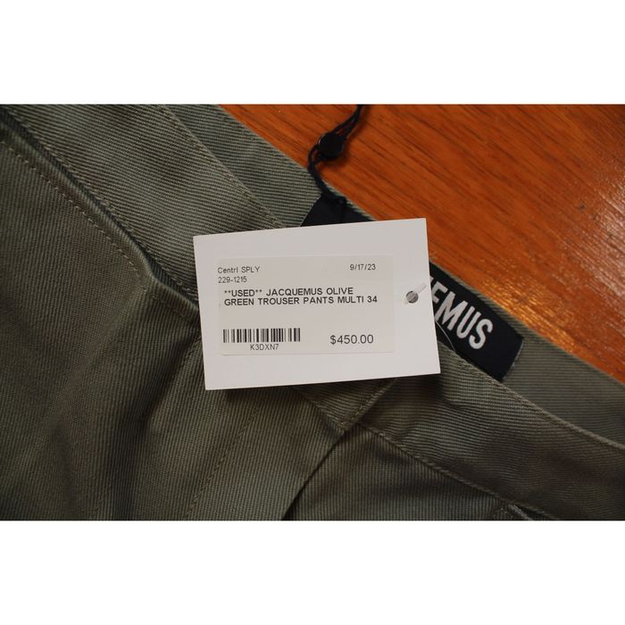 Jacquemus Jacquemus Olive Green Trouser Pants Multi 34 Used Grailed
