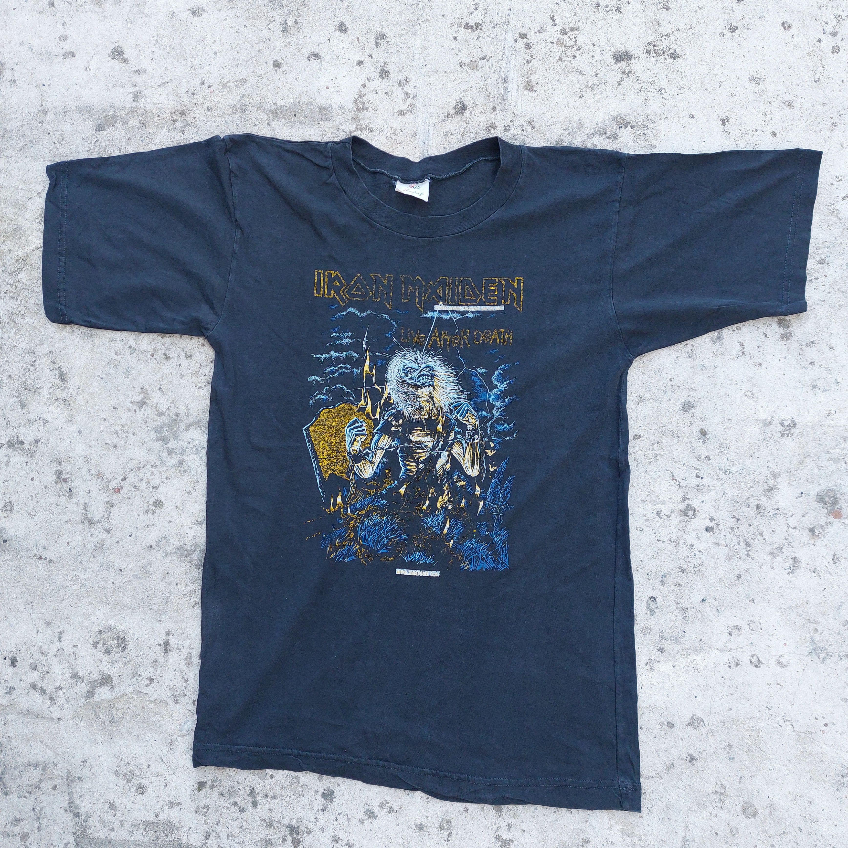 Band Tees × Vintage iron maiden live after death 1988 vintage tshirt Size US S / EU 44-46 / 1 - 1 Thumbnail