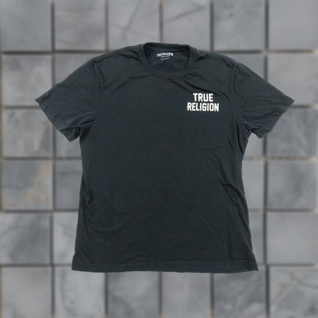 True Religion True Religion Graphic Tee Mens XLarge Black Short Sleeve Crewneck T-Shirt Buddha Size US XL / EU 56 / 4 - 1 Thumbnail
