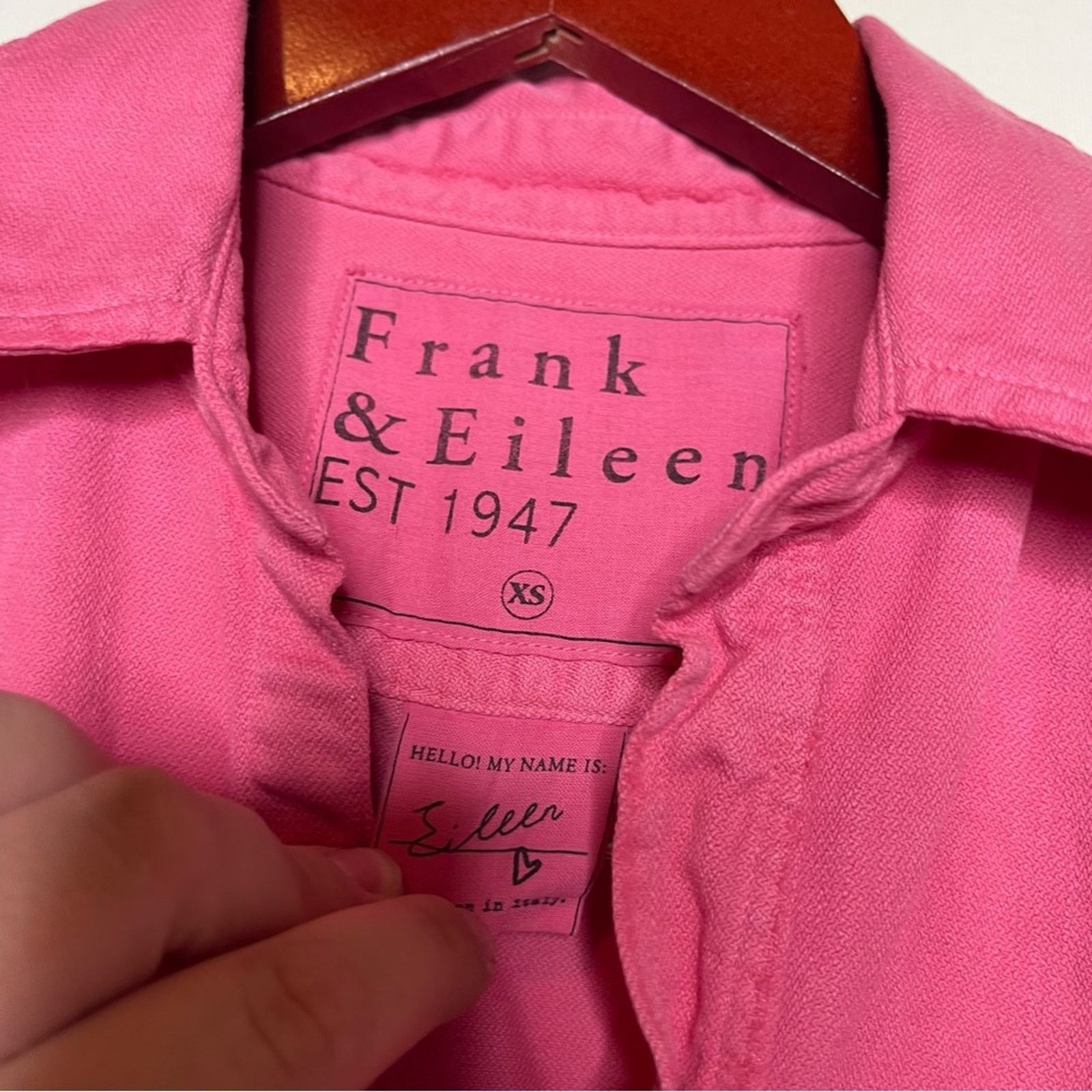 Frank & Eileen Frank & Eileen EILEEN Woven COTTON BUTTON-UP SHIRT Size XS / US 0-2 / IT 36-38 - 2 Thumbnail