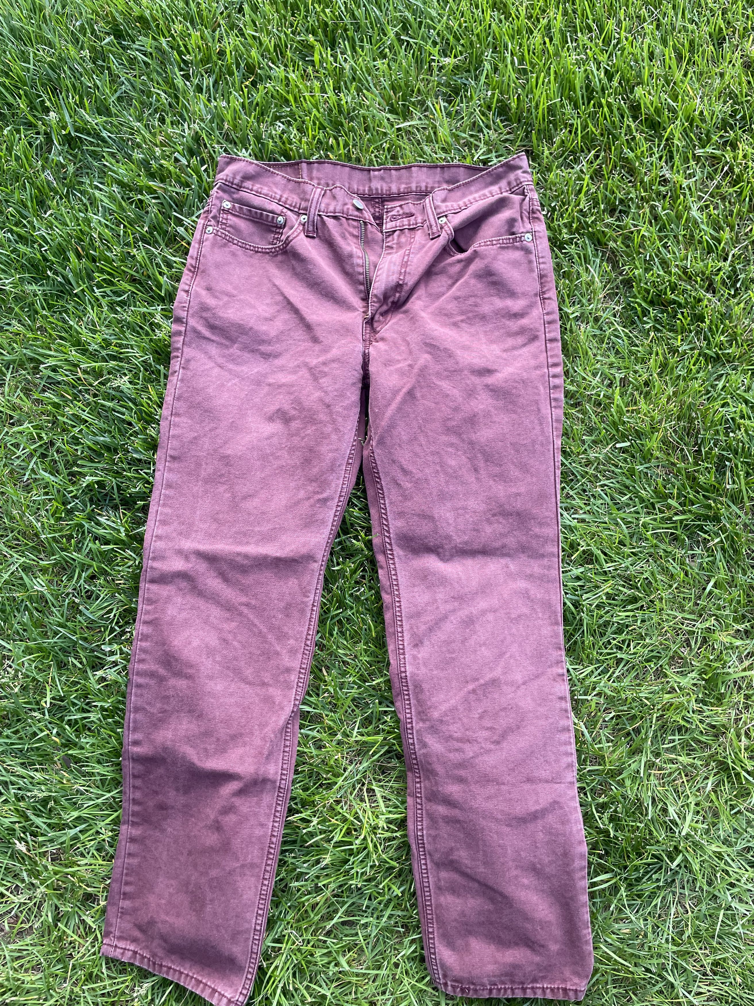 Levi's Vintage Faded Levi's 514 Red Denim Size US 33 - 1 Thumbnail