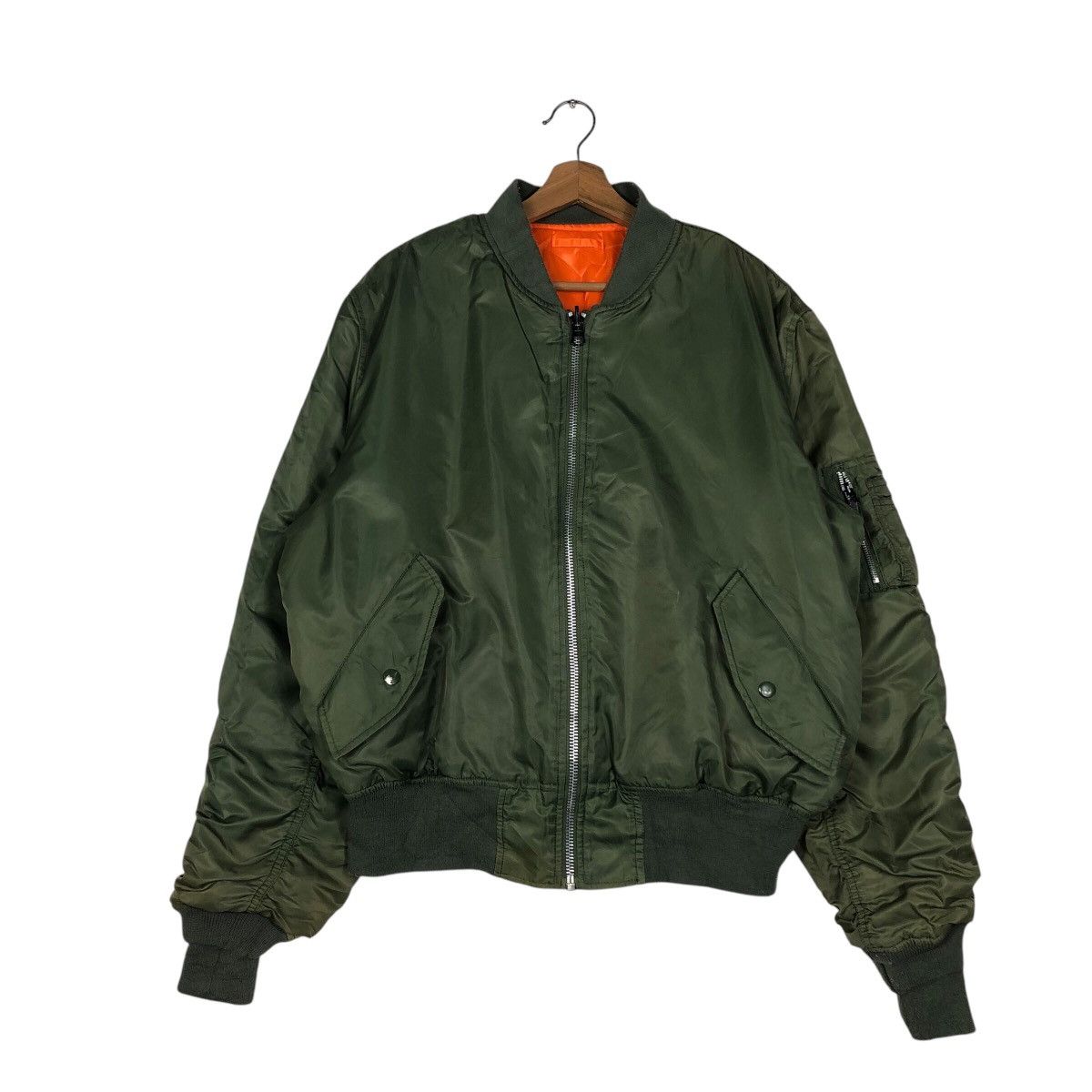 Japanese Brand 📌Vintage Bomber Jacket Reversible Knox Armory Ma-1 Design Size US M / EU 48-50 / 2 - 2 Thumbnail
