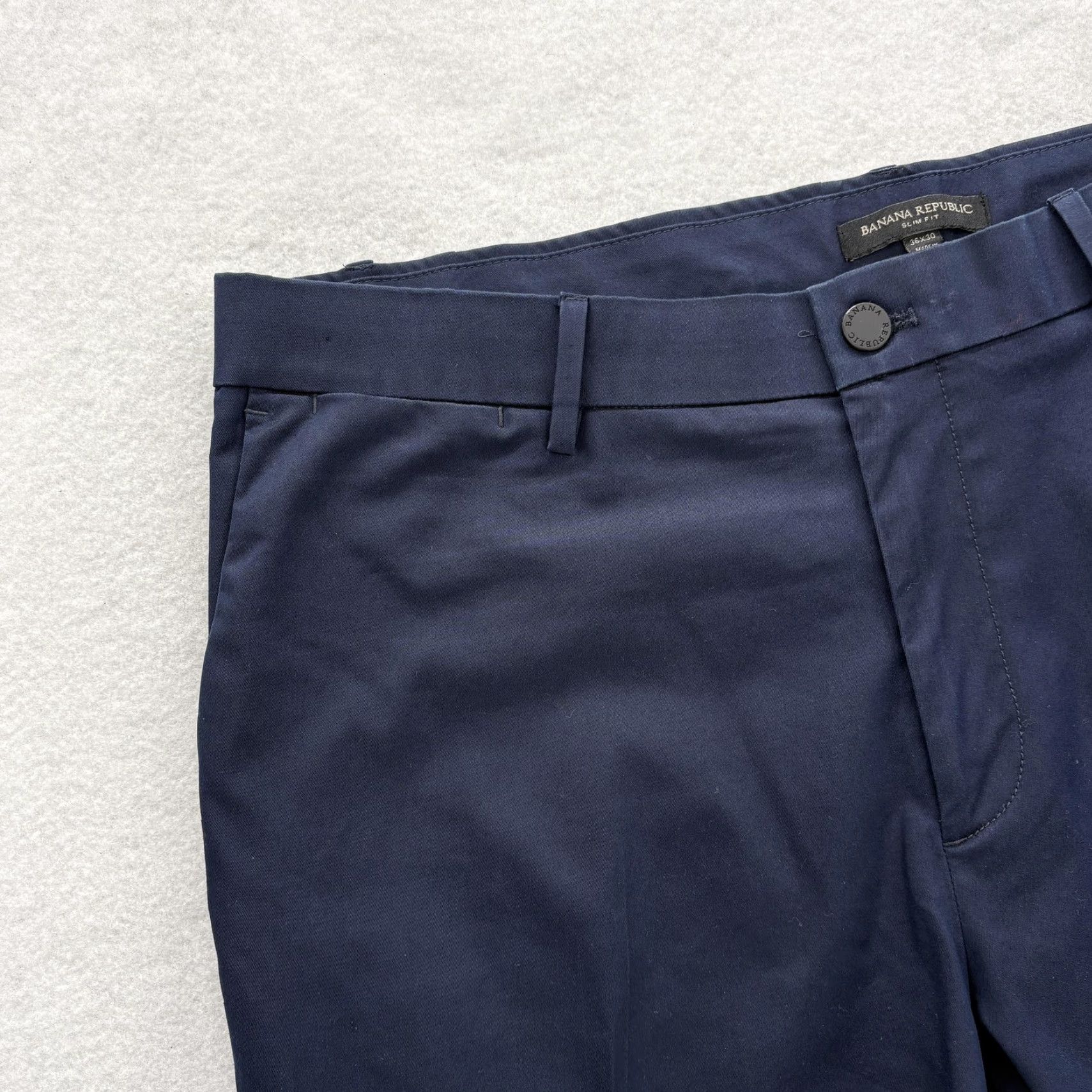 Banana Republic Banana Republic Pants Mens 36x28 Blue Core Temp Chino Slim Fit Stretch Casual Pants Size US 36 / EU 52 - 3 Thumbnail