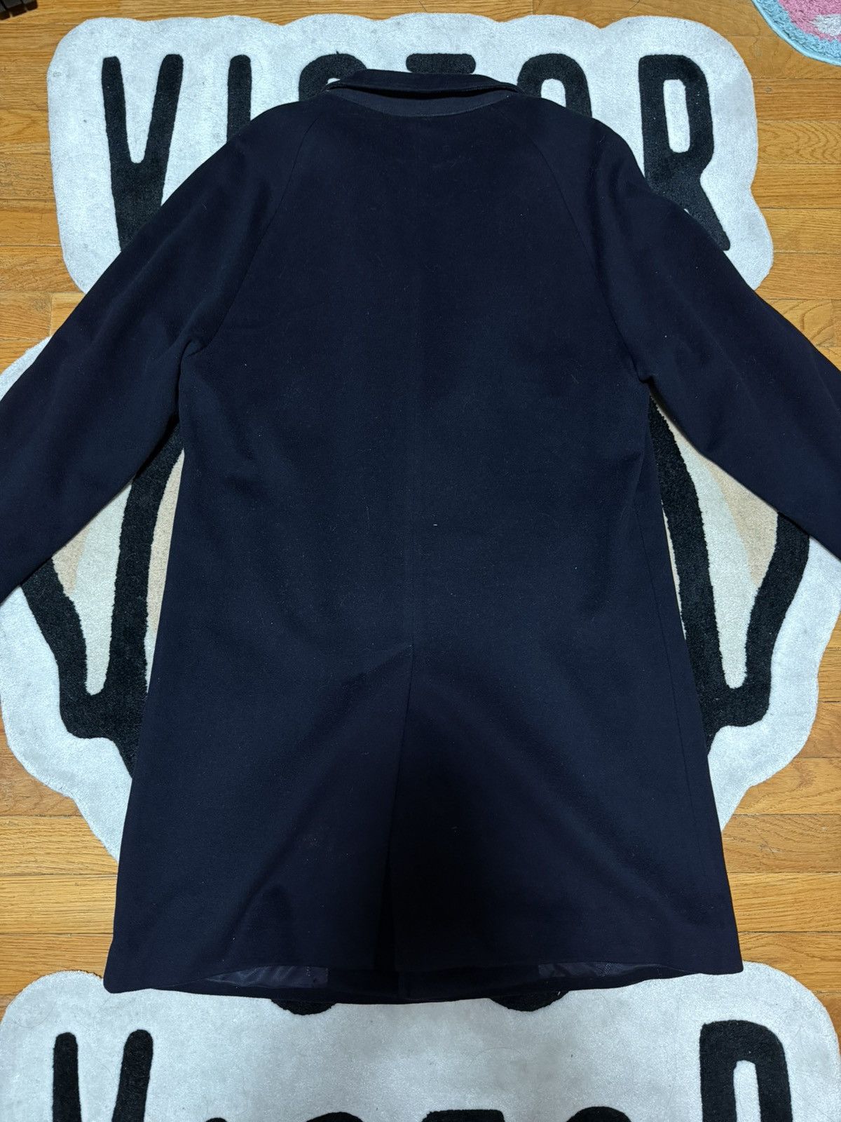Supreme Supreme Loro Piana Wool Overcoat FW15 Dark Navy | Size US L / EU 52-54 / 3 - 6 Thumbnail