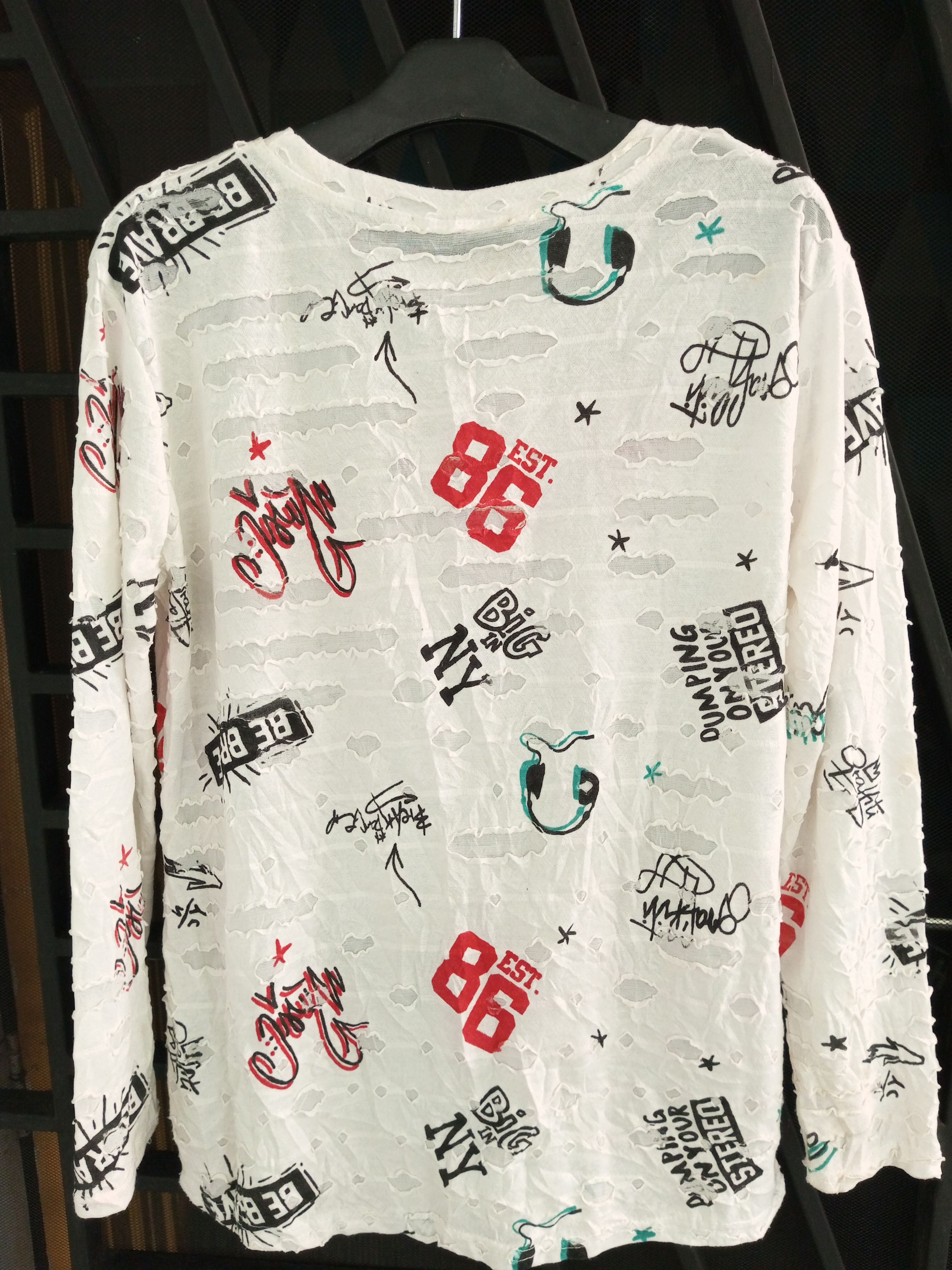 Japanese Brand VINTAGE JAPANESE PUNK DISTRESSED STYLE LONG SLEEVE T SHIRT Size US M / EU 48-50 / 2 - 10 Thumbnail