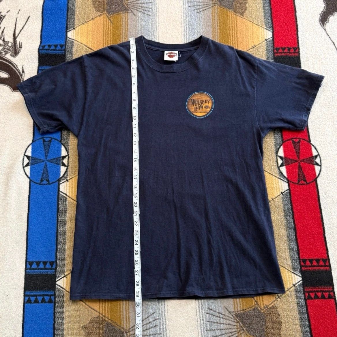 Harley Davidson Harley Davidson Mens T-Shirt Biker Size L Blue Short Sleeve Double Sided Whiskey Row Arizona Size US L / EU 52-54 / 3 - 8 Thumbnail