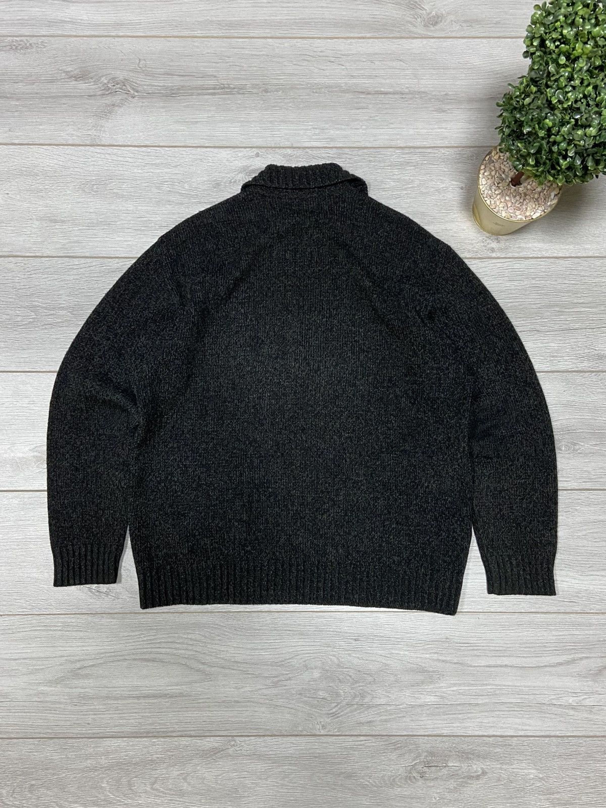 Versace × Versace Jeans Couture × Vintage Versace big logo 1/4 zip wool sweater vintage knitted Size US M / EU 48-50 / 2 - 9 Thumbnail