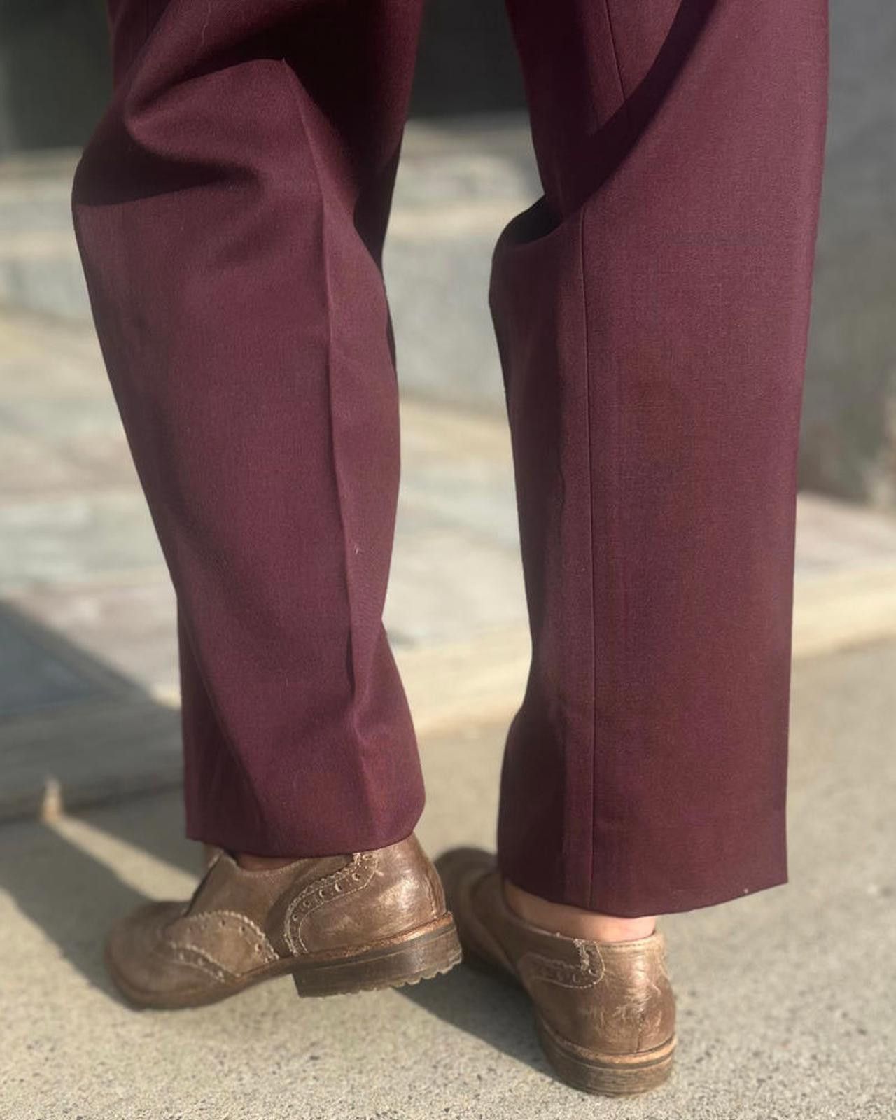 Haggar Hangar 7.5 Brown Leather Wingtip Slip-On Oxford Flats Size US 7.5 / IT 37.5 - 4 Thumbnail
