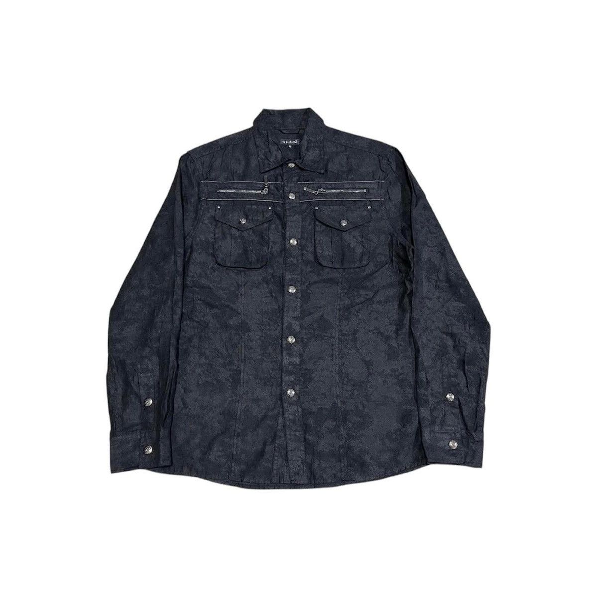 Japanese Brand 🔥Sick Y2K Omkoe Suede Western Shirt Double Zipper Punk Size US L / EU 52-54 / 3 - 2 Thumbnail