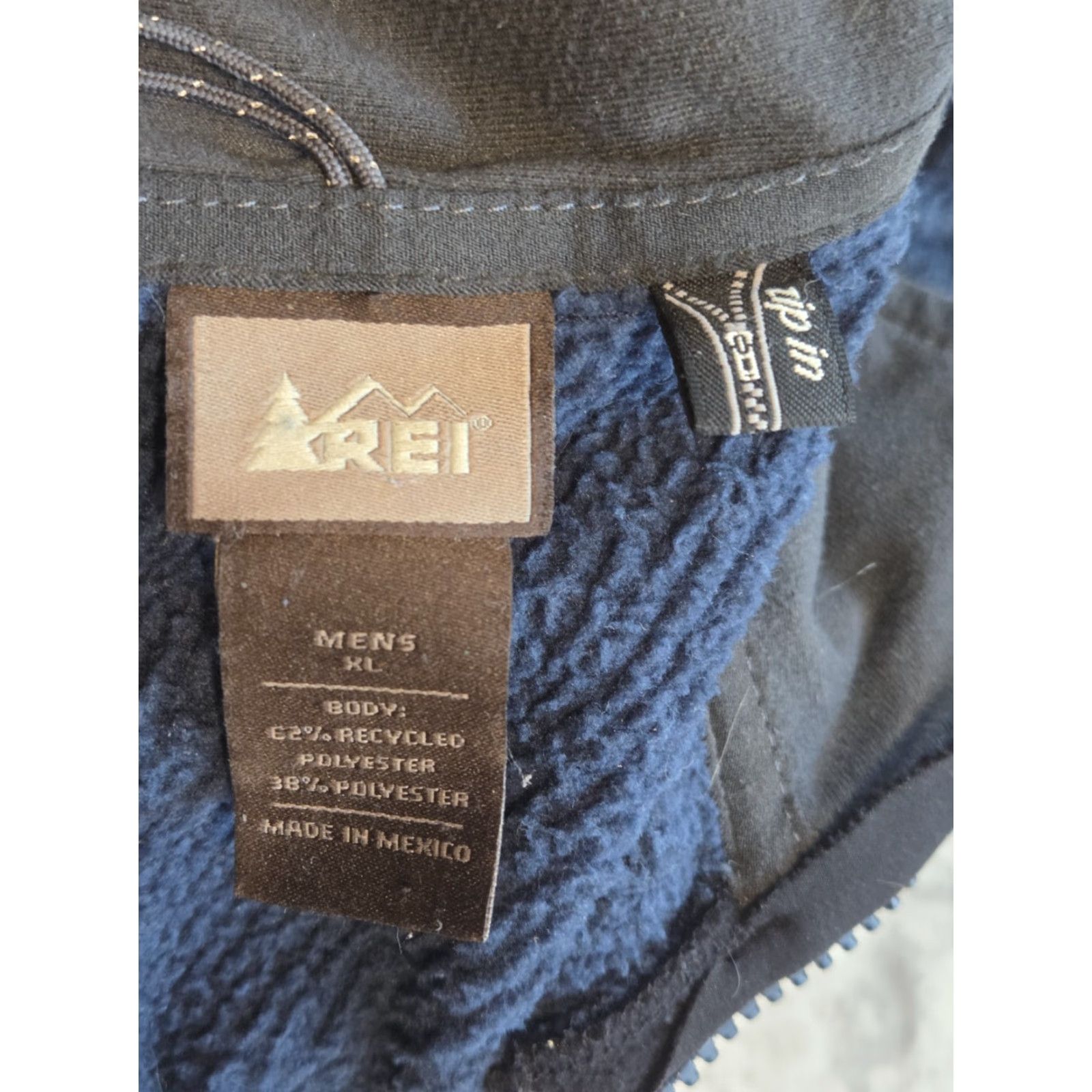 Vintage REI Jacket Mens XL Blue Fleece Lined Full Zip Outdoor Distressed Outdoor Casual Travel Hiking Walking Size US XL / EU 56 / 4 - 6 Thumbnail