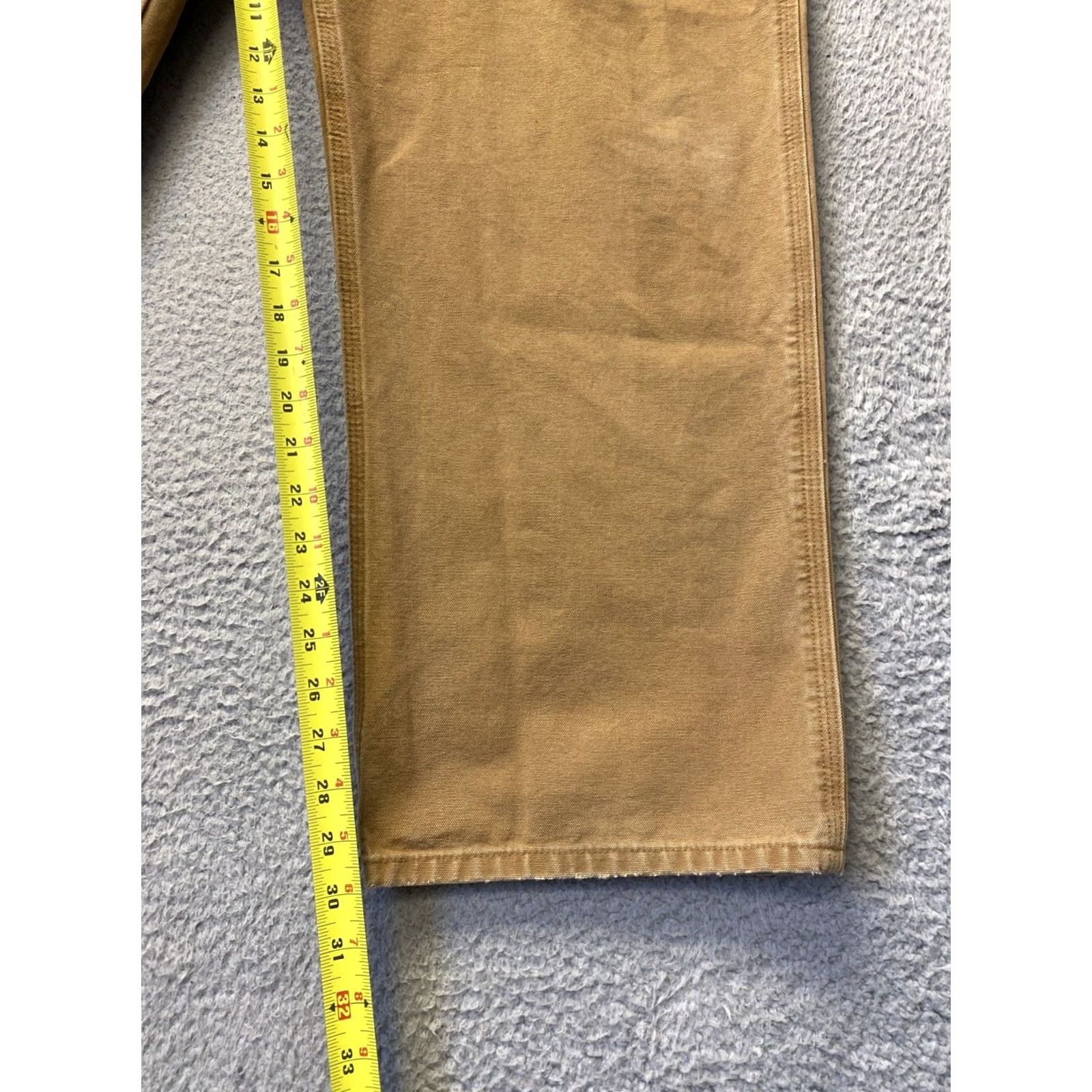 Carhartt Carhartt Dungaree Carpenter Pants Men 44x30 Brown Canvas Workwear Pockets Relaxed High Rise Jeans/ Pants Size US 44 / EU 60 - 4 Thumbnail