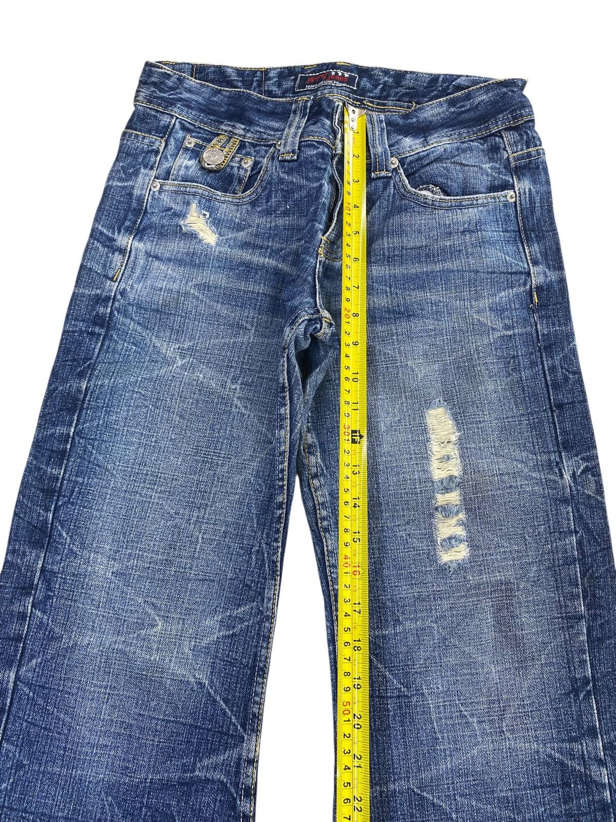 Other Africataro Brand Thunder Faded Wash Style Flare Jeans Size US 28 / EU 44 - 6 Thumbnail