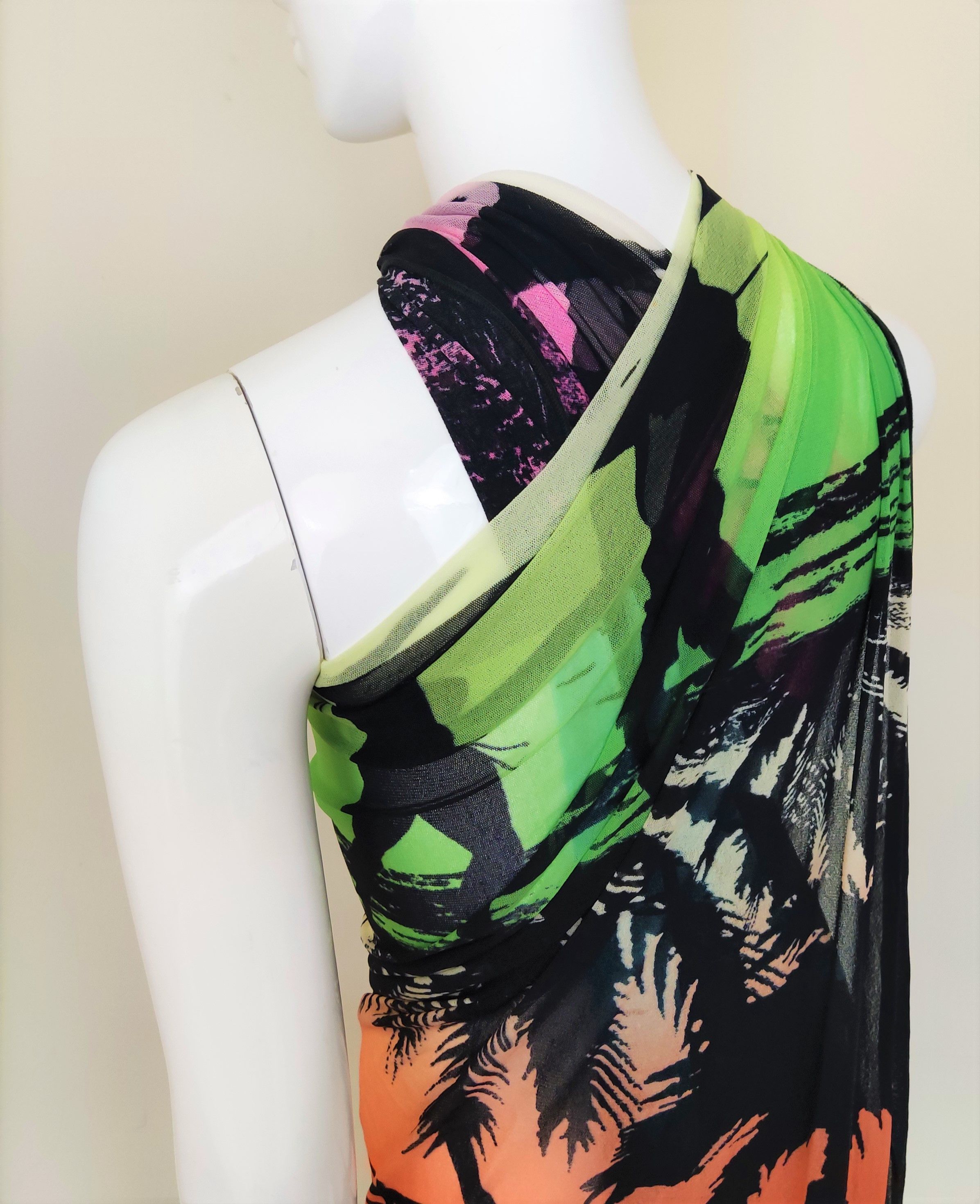 Jean Paul Gaultier Jean Paul Gaultier Tropical Beach Mesh Maxi Pareo Dress Size M / US 6-8 / IT 42-44 - 10 Thumbnail