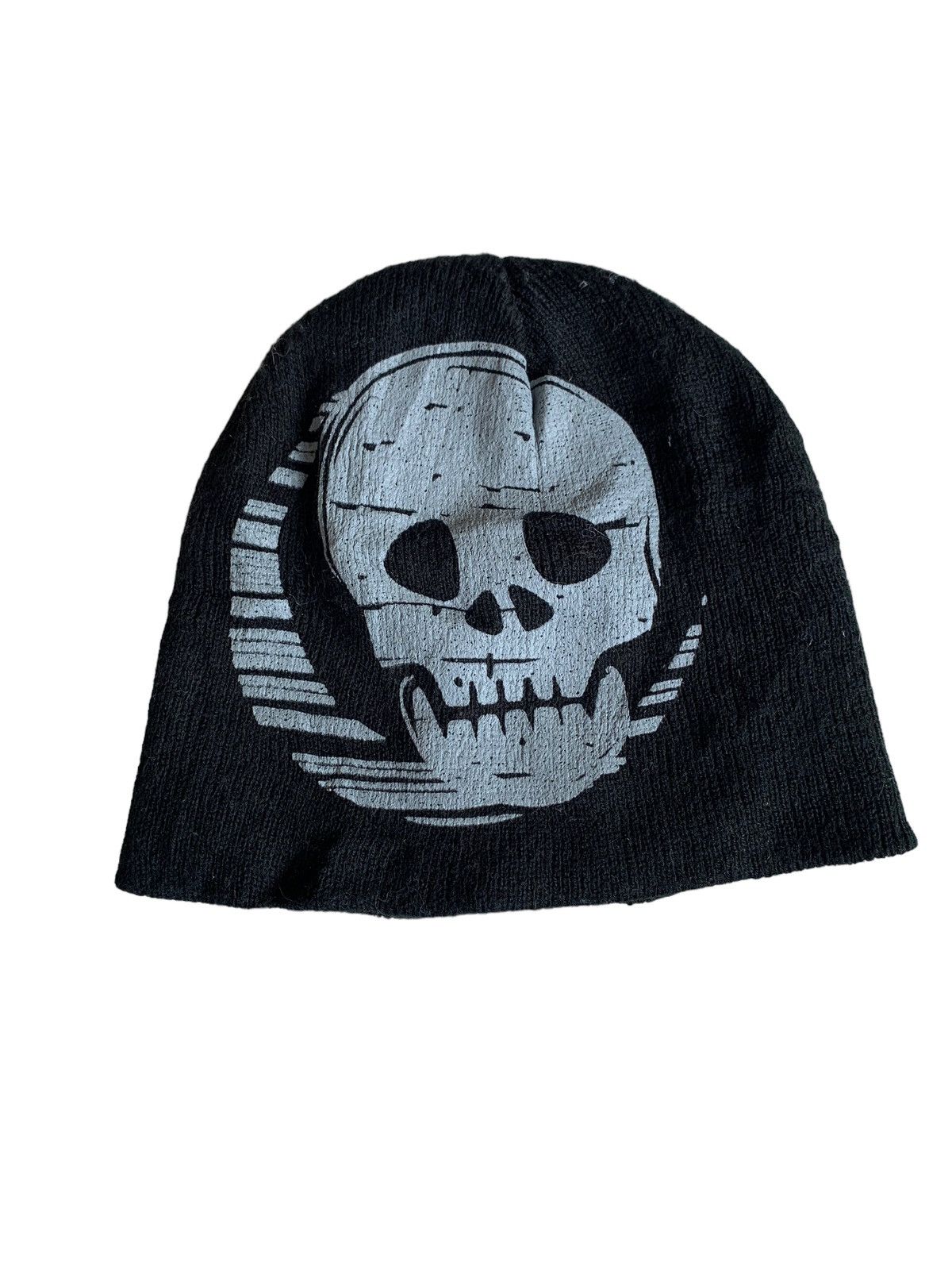 If Six Was Nine × Japanese Brand Skull Punk Bondage Style Beanie Hats☠️🎌 Size ONE SIZE - 4 Thumbnail