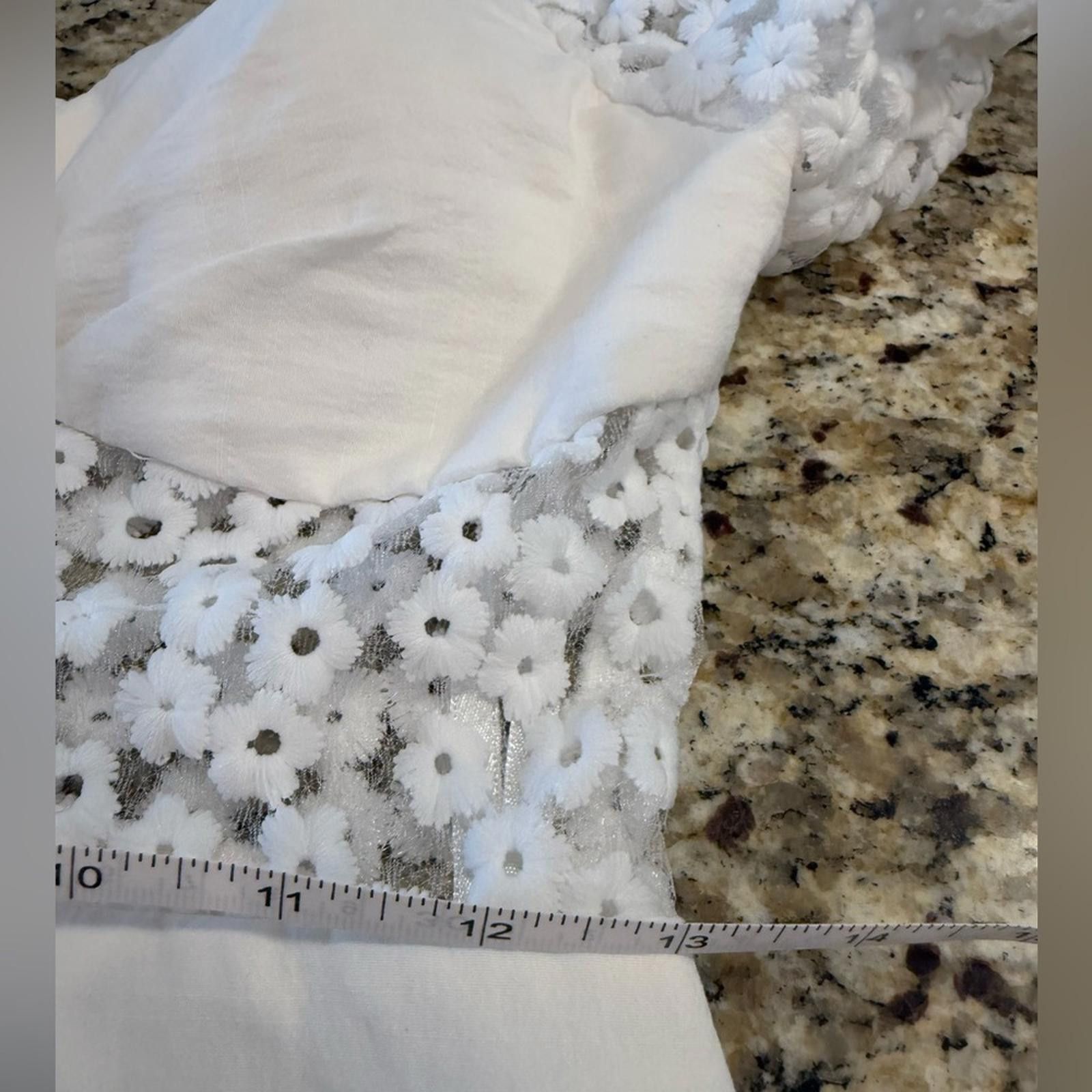 Other One and Only Collective white lace ruffled mini dress SZ M Size M / US 6-8 / IT 42-44 - 10 Thumbnail