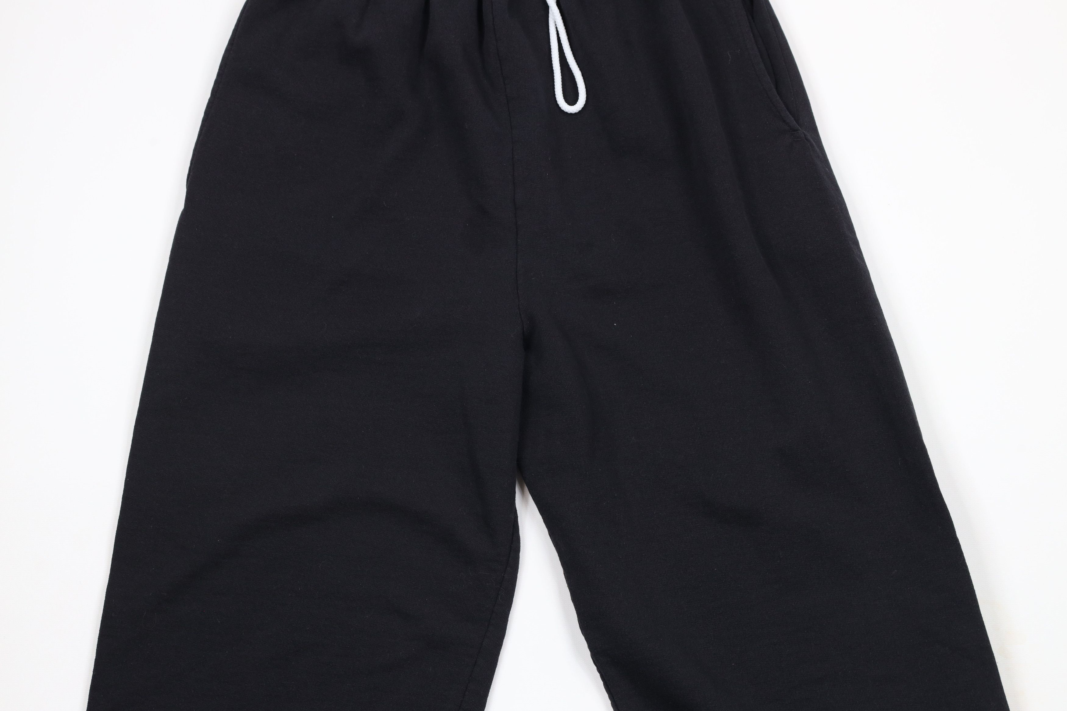 Vintage Vintage 90s Streetwear Faded Blank Wide Leg Sweatpants Black Size US 34 / EU 50 - 3 Thumbnail