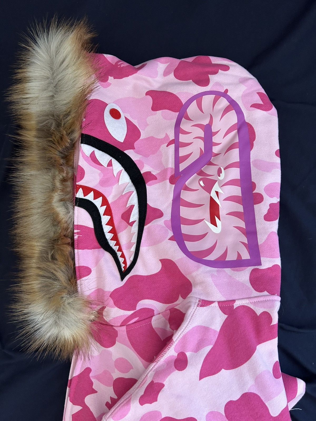 Bape BAPE X CACTUS JACK X DON TOLIVER FAUX FUR SHARK ZIP HOODIE Size US M / EU 48-50 / 2 - 6 Thumbnail