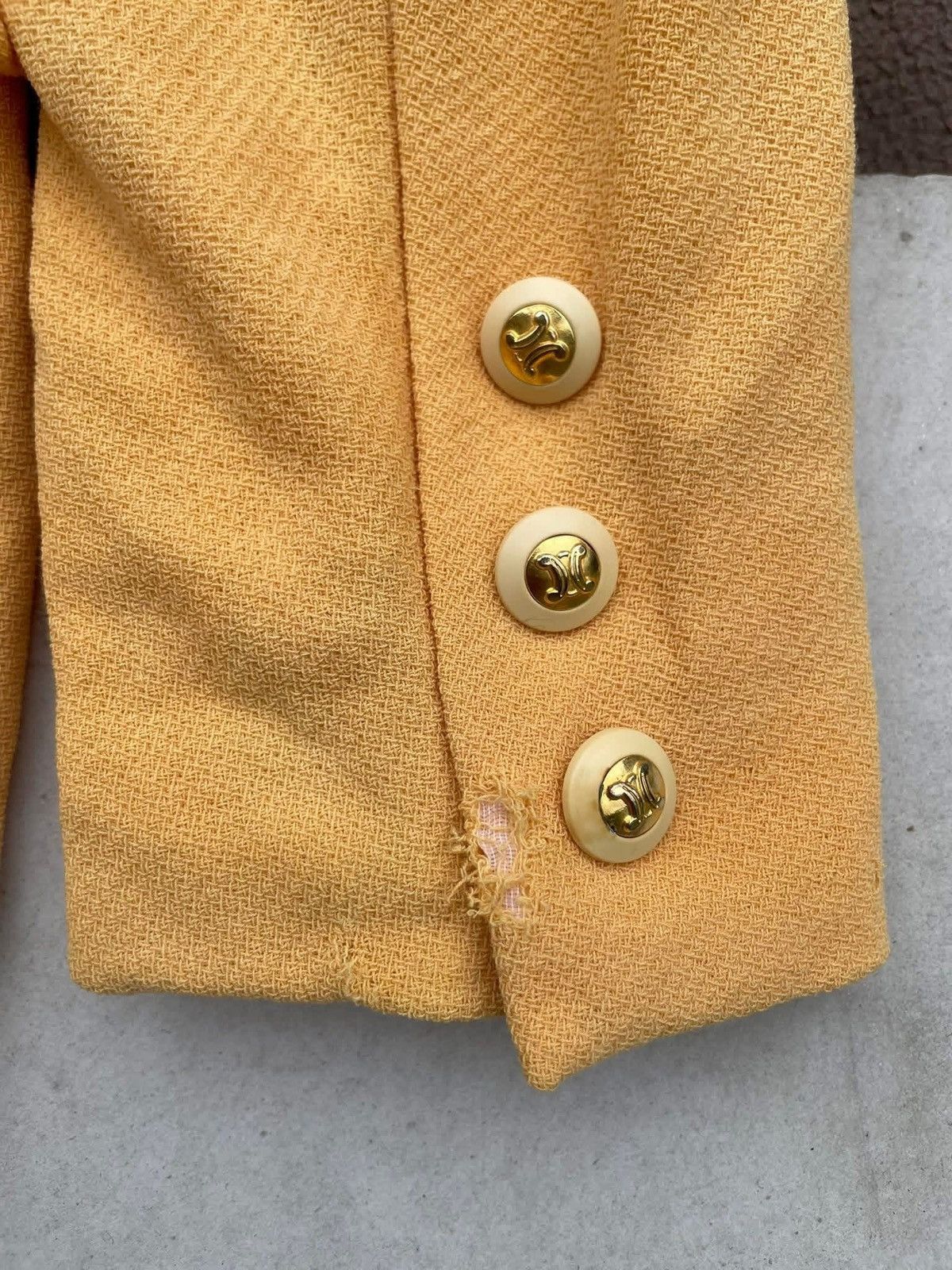 Celine RARE🔥 Celine Wool Jacket Button Closure 100% Silk Jacket Size US M / EU 48-50 / 2 - 20 Thumbnail