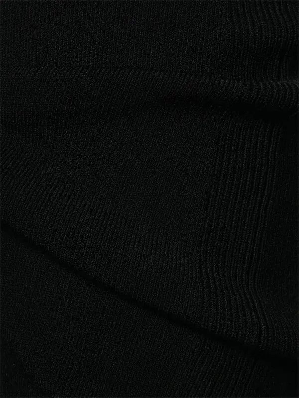 Victoria Beckham o1mle0525 Body One Shoulder Midi Dress in Black Size M / US 6-8 / IT 42-44 - 5 Thumbnail