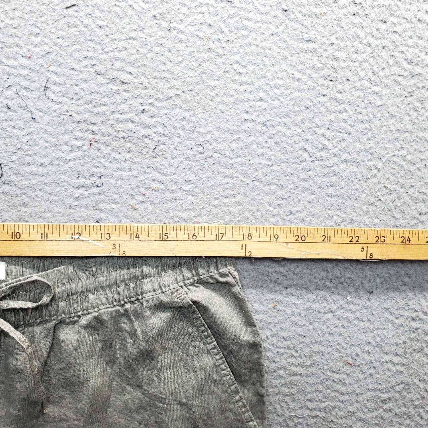 H&M H&M Womens Linen Pants Gray Relaxed Fit Drawstring Waist Size L Size 36" / US 14 / IT 50 - 6 Thumbnail
