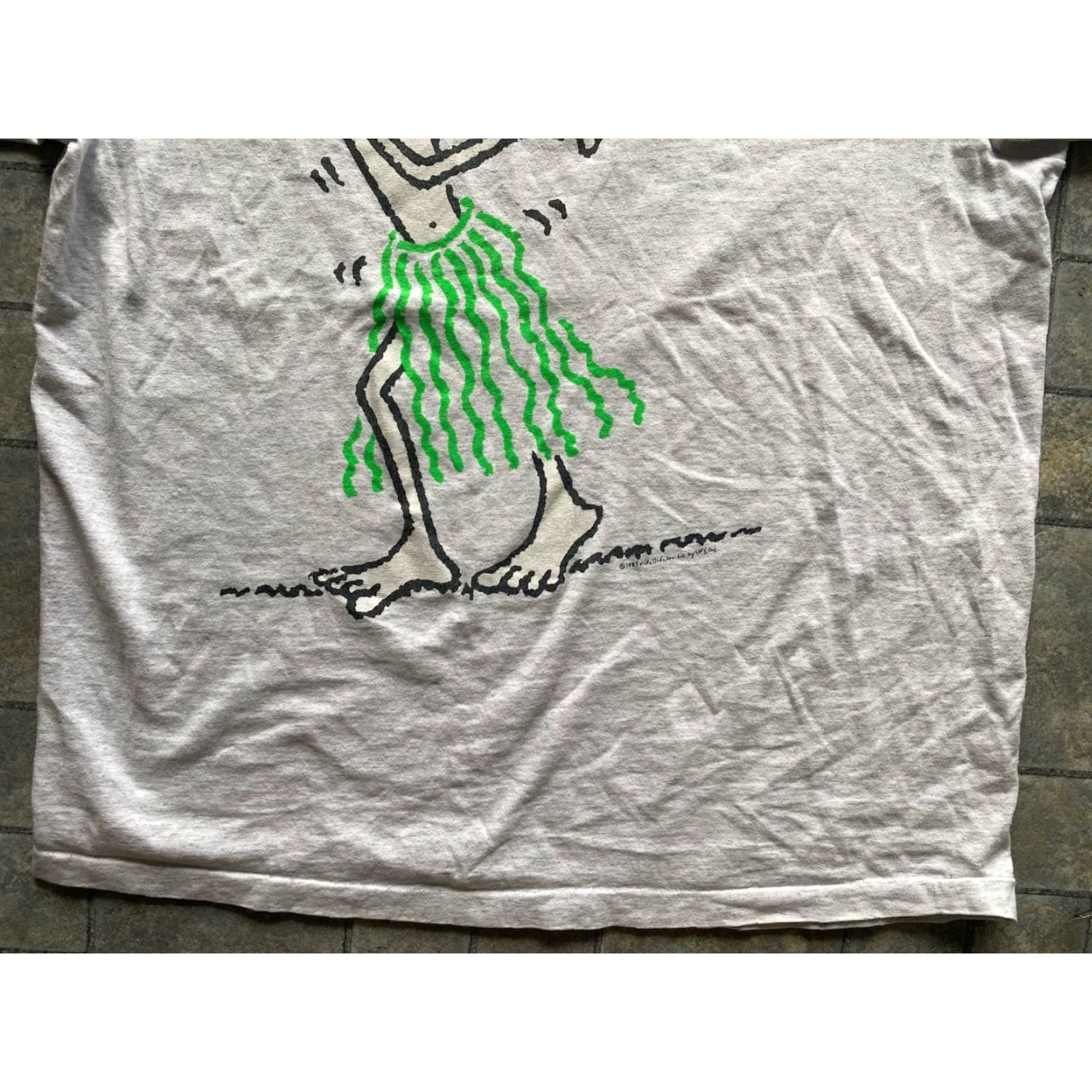 Changes VINTAGE Changes T Shirt Men XL Gray USA 80s Hawaiian Dancing 1985 VTG Size US XL / EU 56 / 4 - 5 Thumbnail