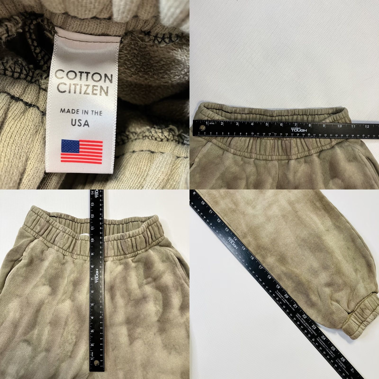 Vintage Cotton Citizen Jogger Womens XS Distressed Tapered Joggers Size Olive Size 26" / US 2 / IT 38 - 8 Thumbnail