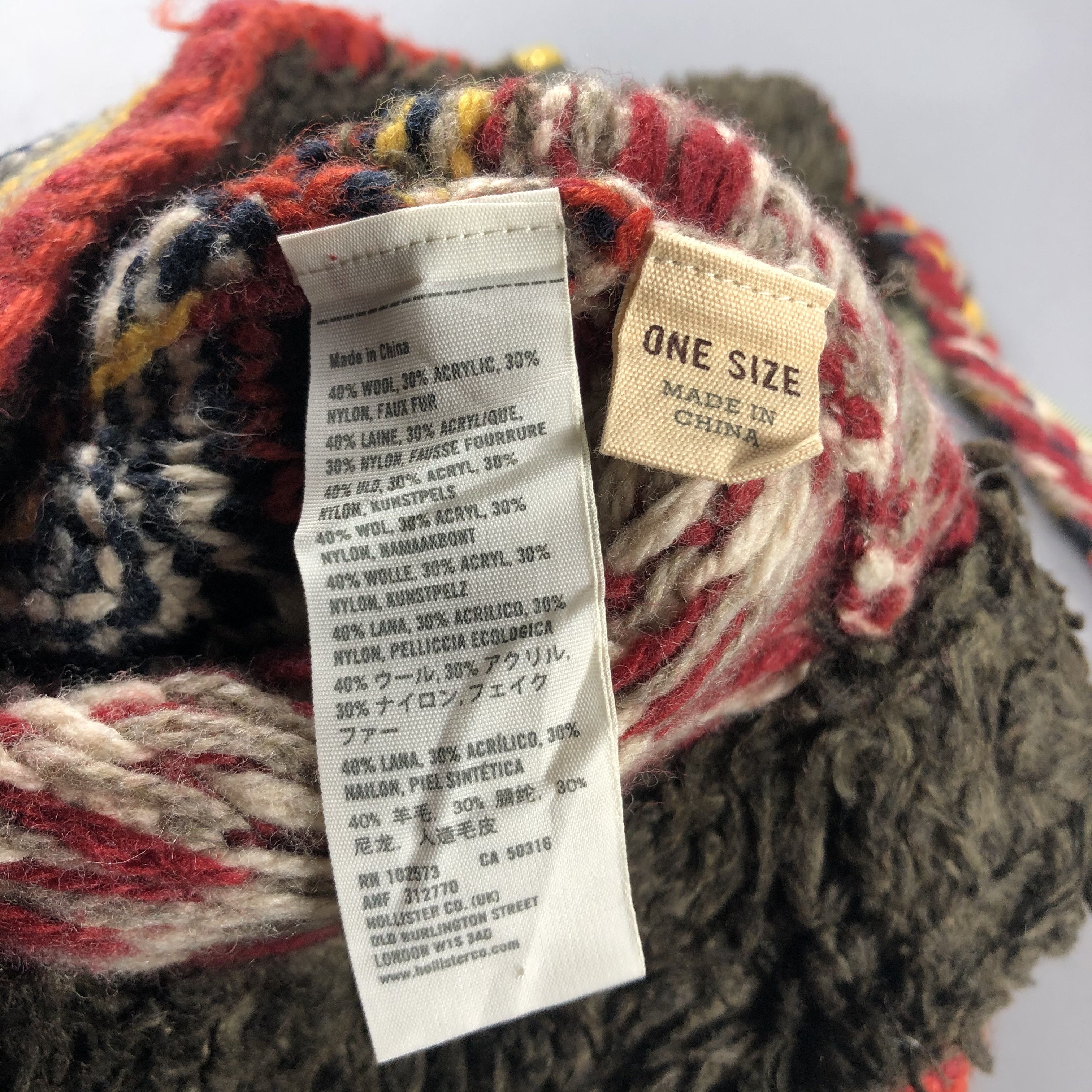Japanese Brand × Other × Vintage Ear Flap Hat Fair Isle Beanie Snow Hat Snow Cap -D261 Size ONE SIZE - 4 Thumbnail
