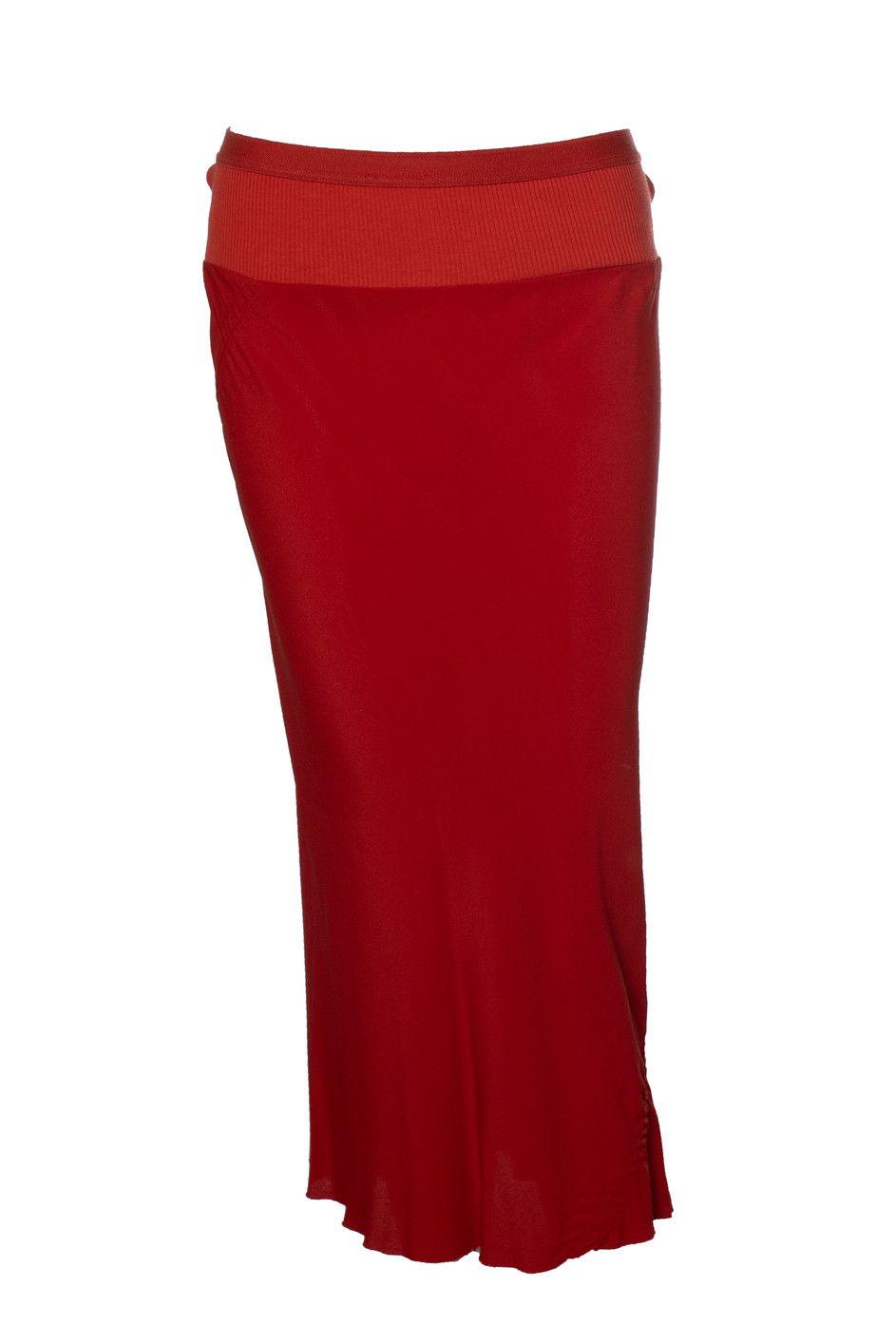 Rick Owens Rick Owens, Larry FW19 red midi skirt Size 28" / US 6 / IT 42 - 1 Thumbnail