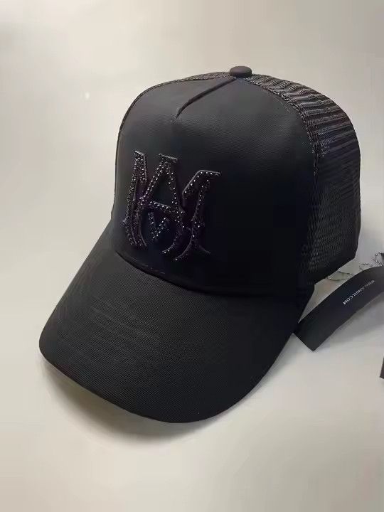 Other Retro Style “A M” Mesh Trucker Hat – Adjustable Size ONE SIZE - 4 Thumbnail