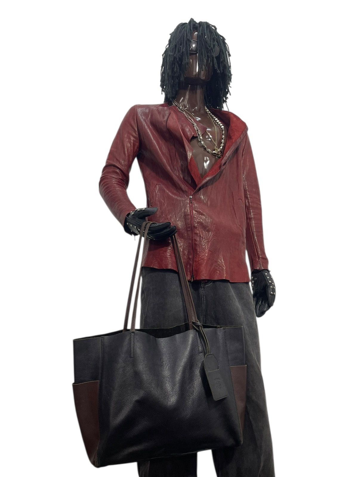 Japanese Brand Full Leather Guardant Tote Shoulder Bag 2🟩2 Size ONE SIZE - 4 Thumbnail