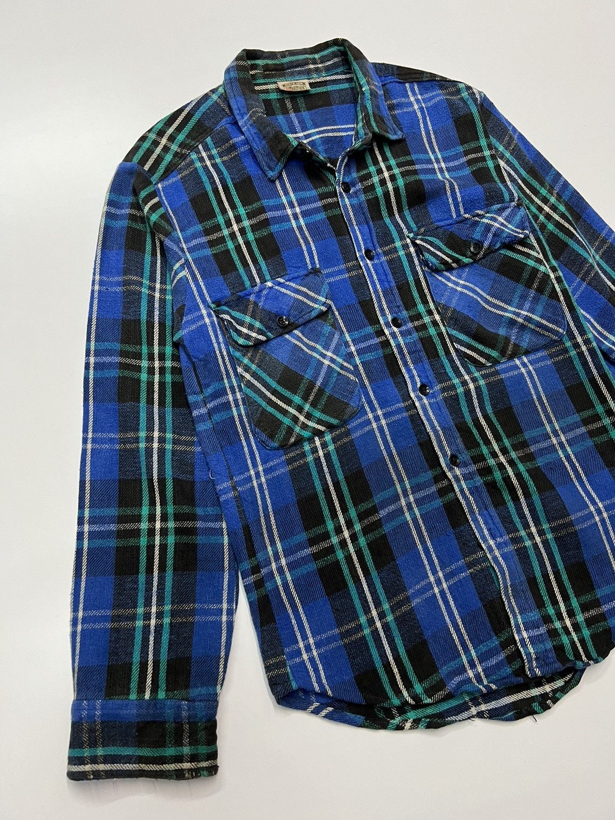 FiveBrother VINTAGE FIVE BROTHER FLANNEL SHIRT Size US XL / EU 56 / 4 - 2 Thumbnail