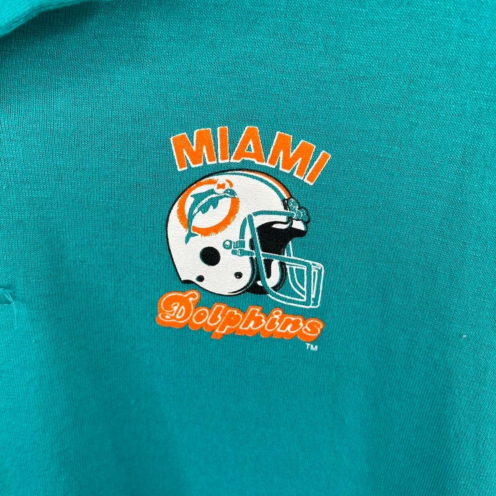 NFL Vintage 90’s Miami Dolphins NFL Polo Shirt Size X-Large Size US XL / EU 56 / 4 - 2 Thumbnail