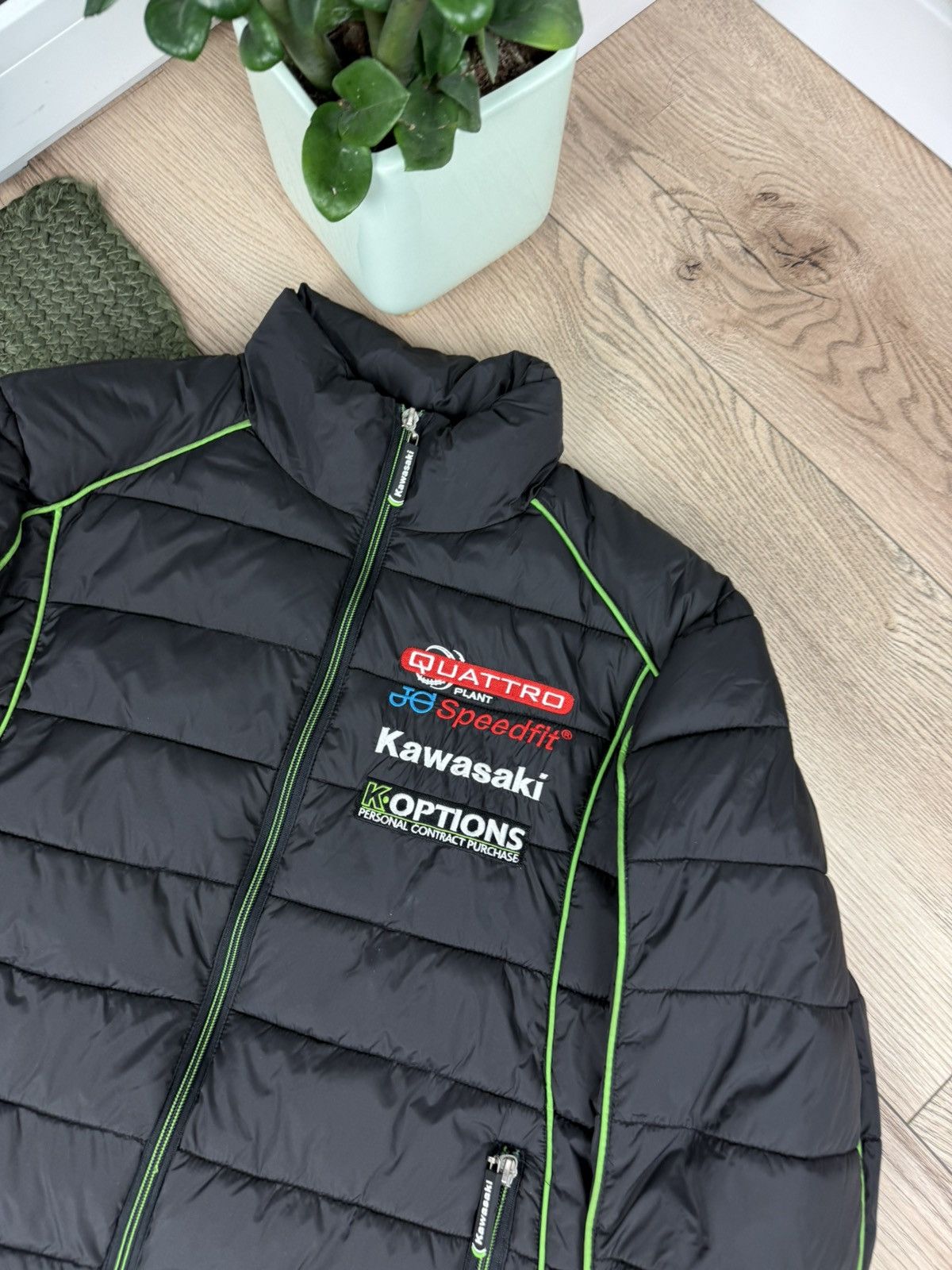 Japanese Brand × Vintage Vintage Kawasaki Quattro Plant Motors Sport Jacket Racing YK Size US XS / EU 42 / 0 - 6 Thumbnail